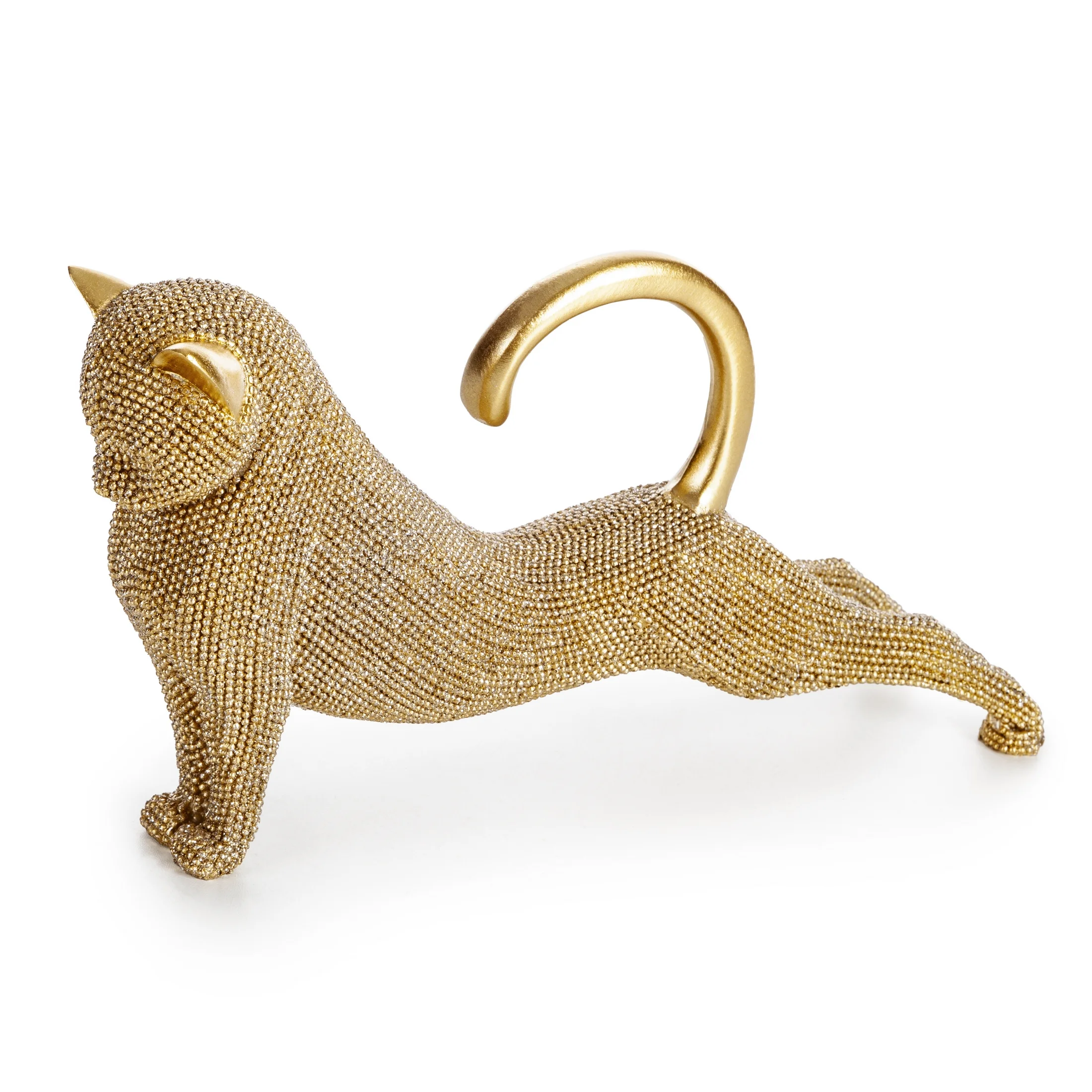 KOT - figurka dekoracyjna ELDO 2 o drobnym strukturalnym wzorze | eurofirany