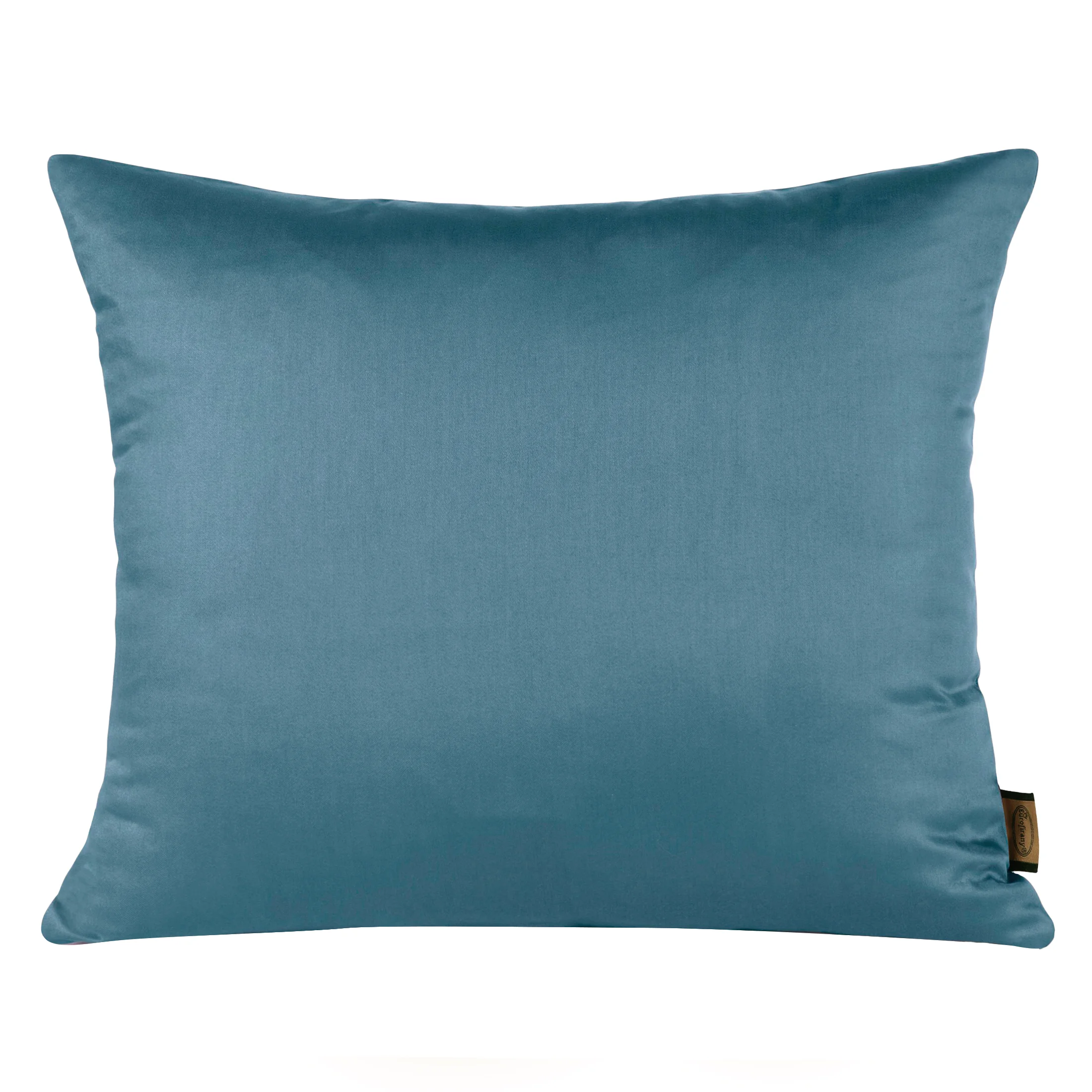 Poszewka na poduszkę 50x70 cm z satyny bawełnianej turkusowa NOVA | eurofirany