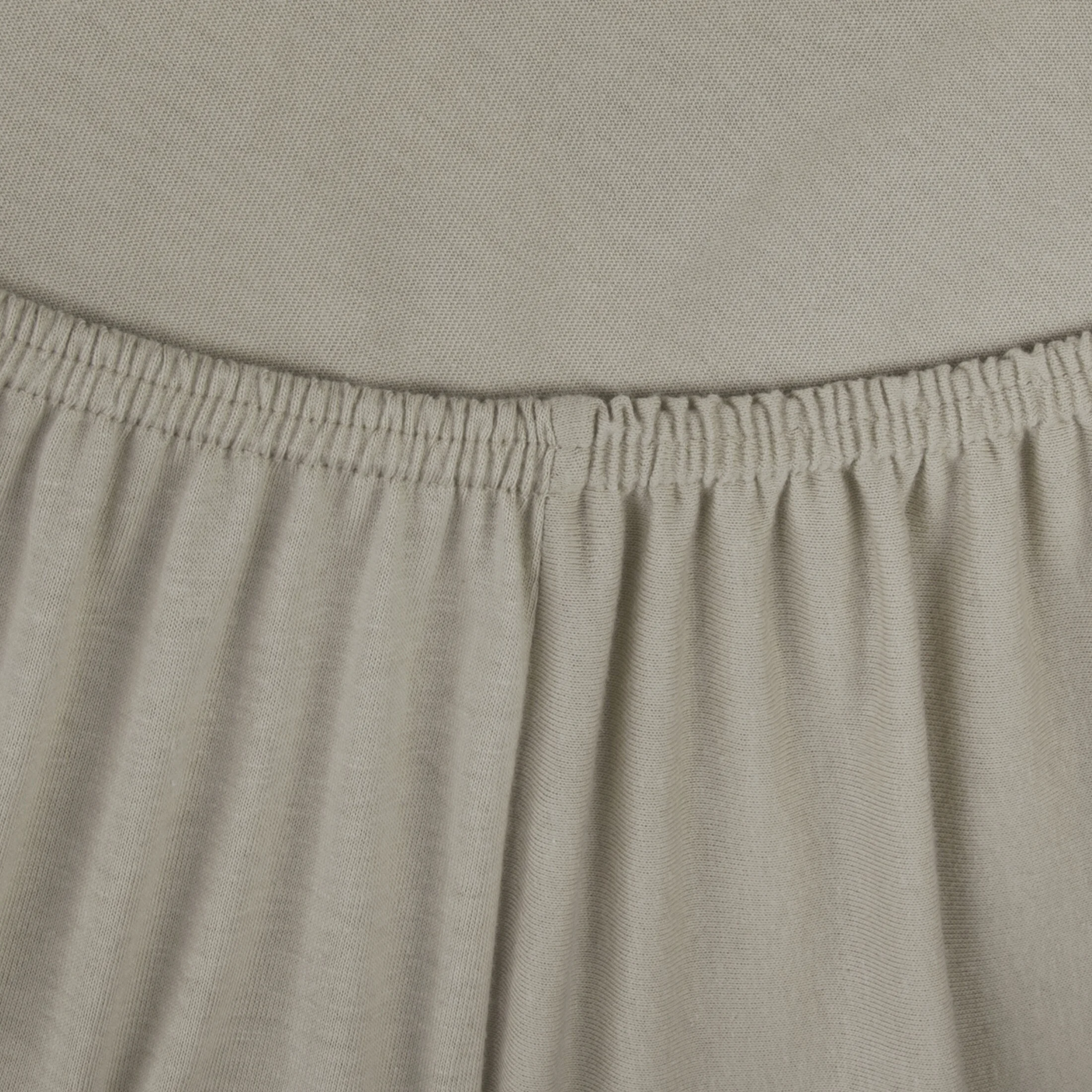 Prześcieradło jersey z gumką 220x200 cm z bawełny kolor beżowy 140 g/m2