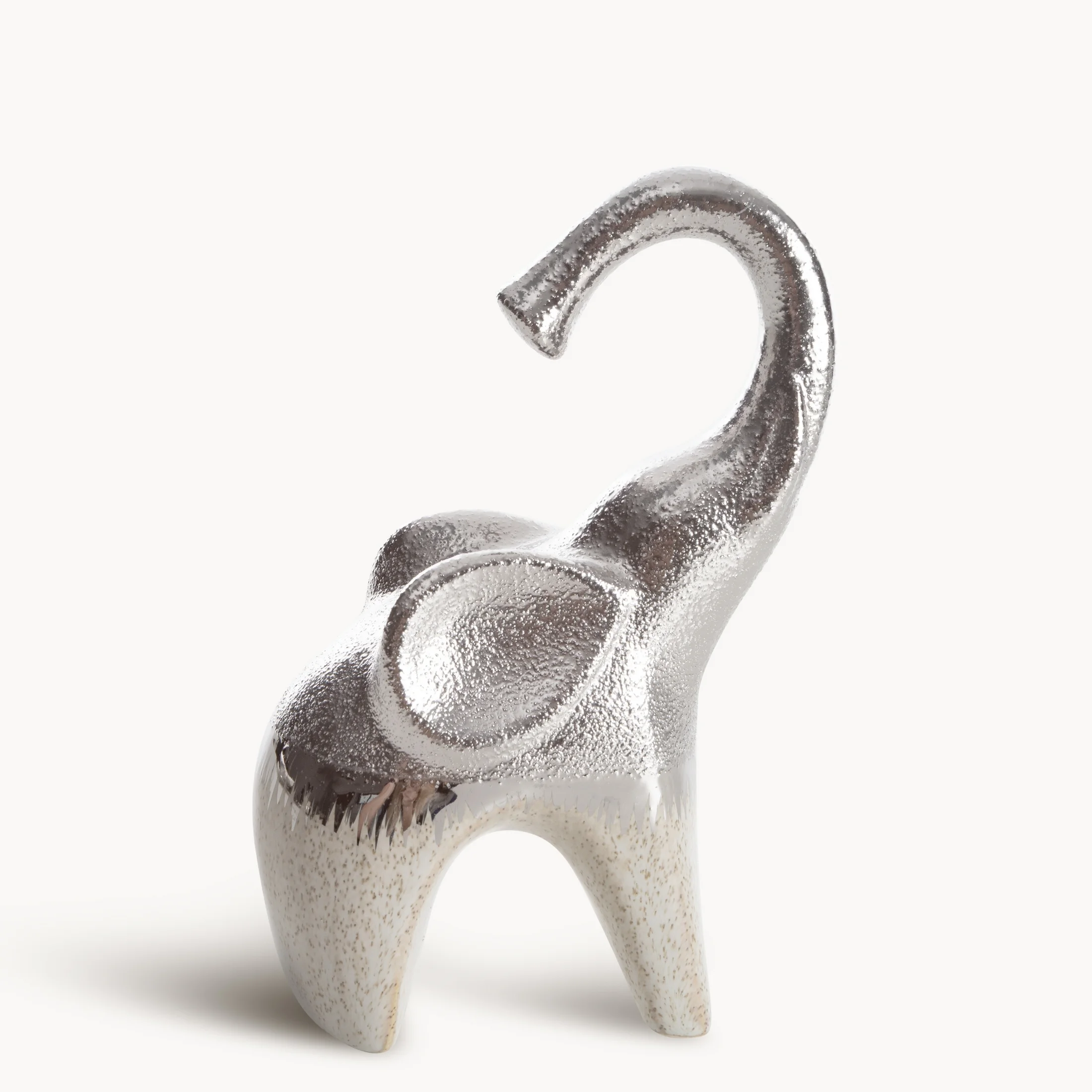 Figurka Słoń ceramiczny MAX 2 łączący fakturę granitu z lśniącą powierzchnią | eurofirany