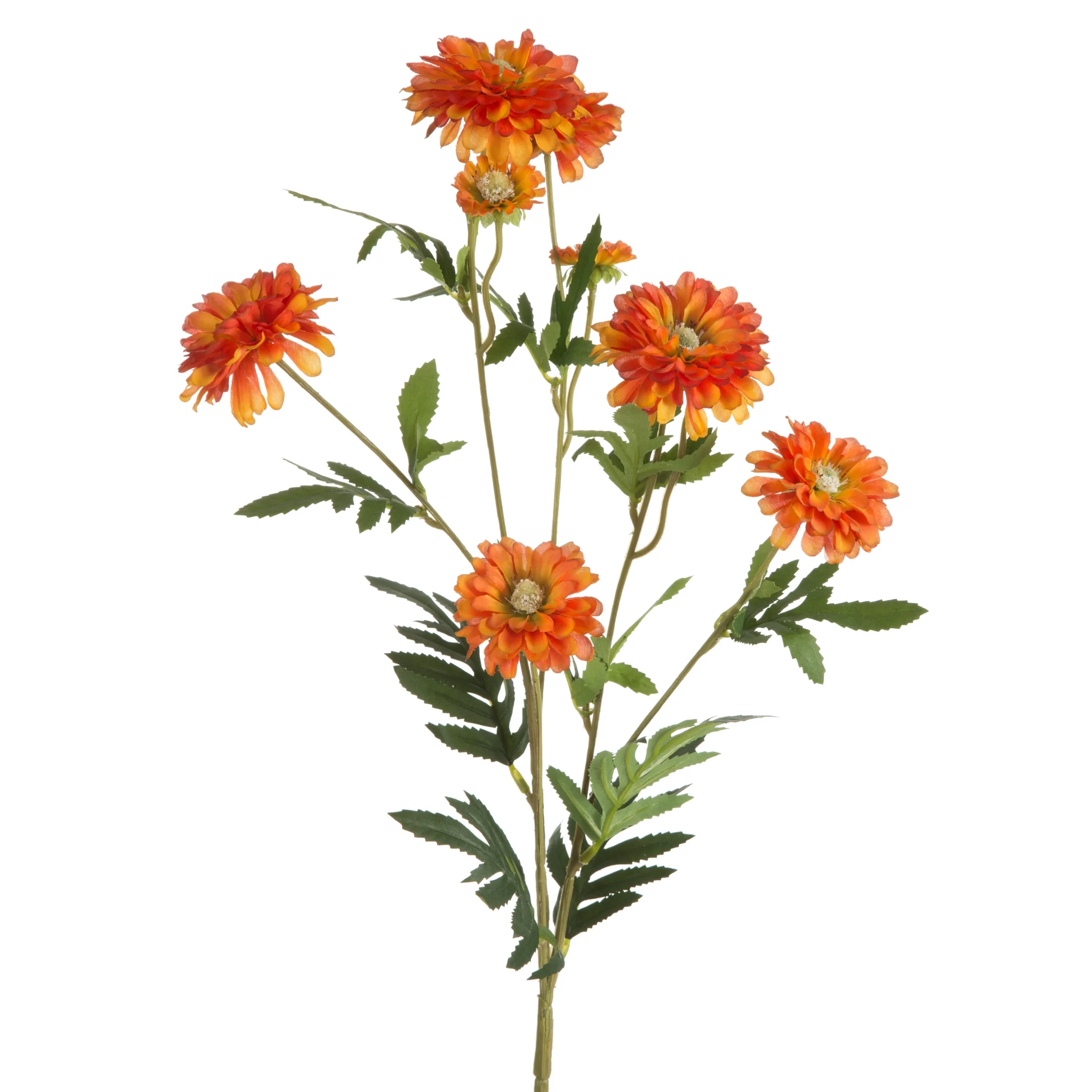 Kwiat sztuczny margaretki pomarańczowy 82 cm