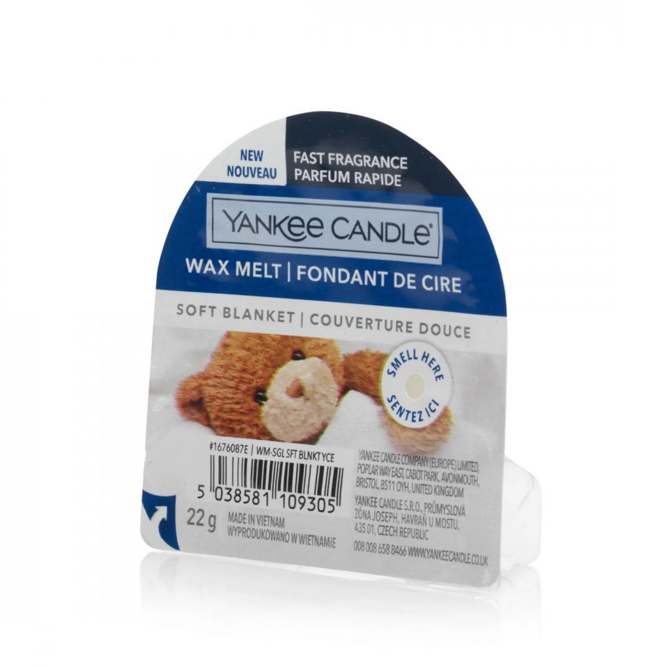 YANKEE CANDLE - Wosk zapachowy do kominka - Soft Blanket