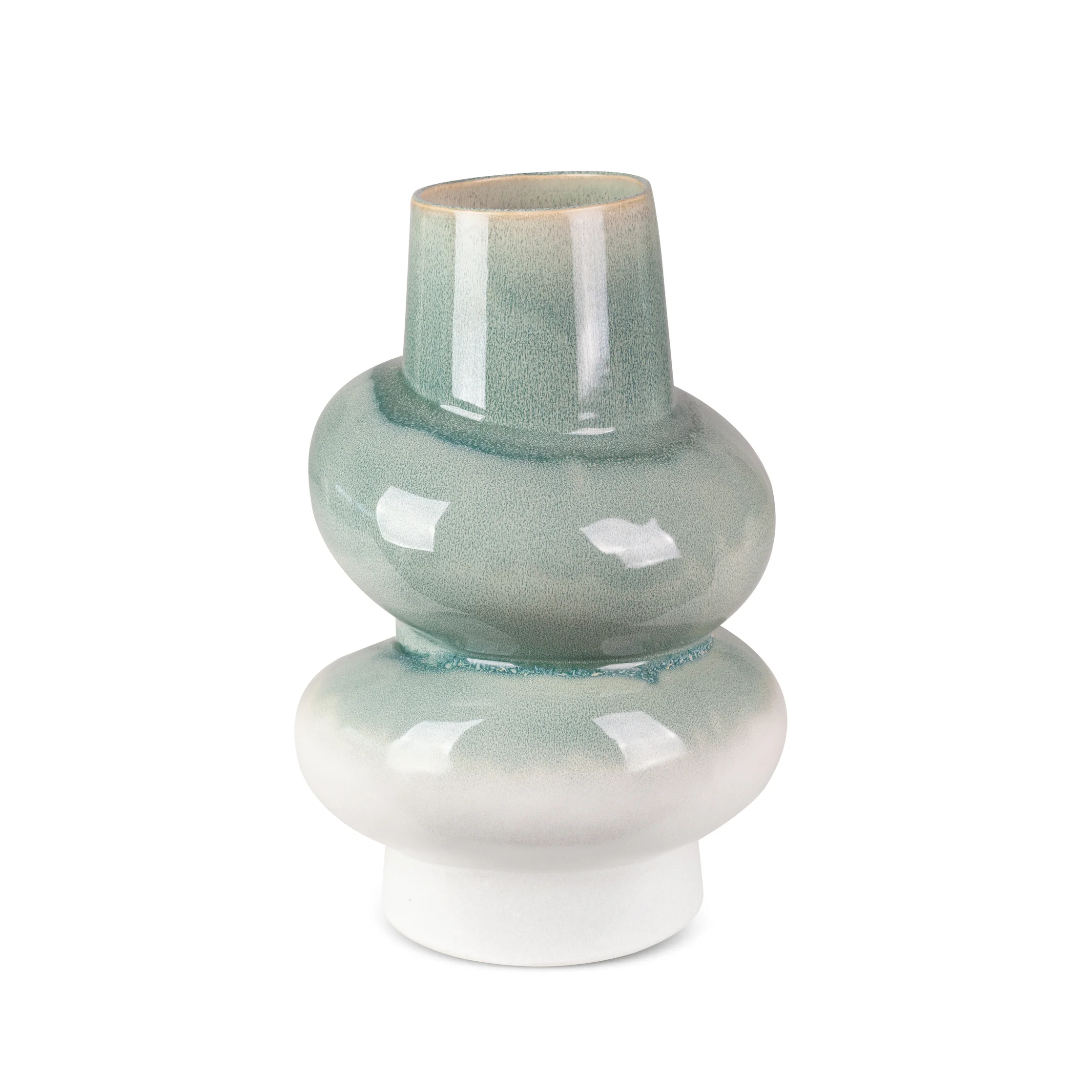 Wazon ceramiczny LIANA w stylu boho z efektem ombre | eurofirany