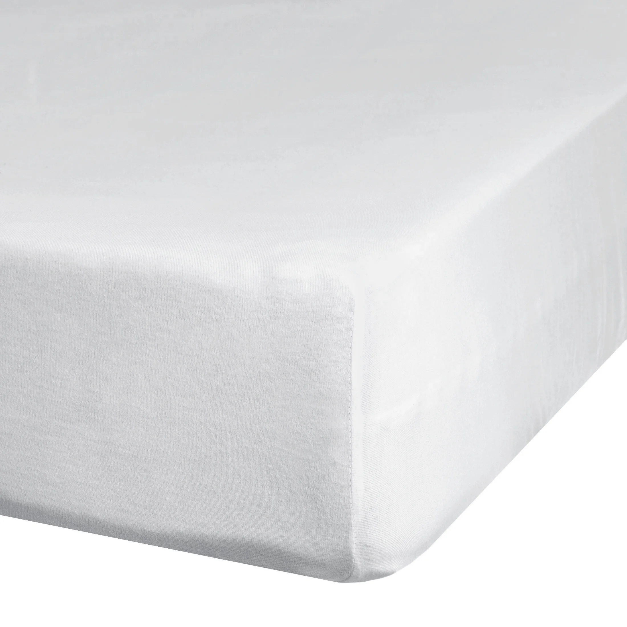 Prześcieradło jersey z gumką 140x200 cm z bawełny kolor biały 140 g/m2 | eurofirany