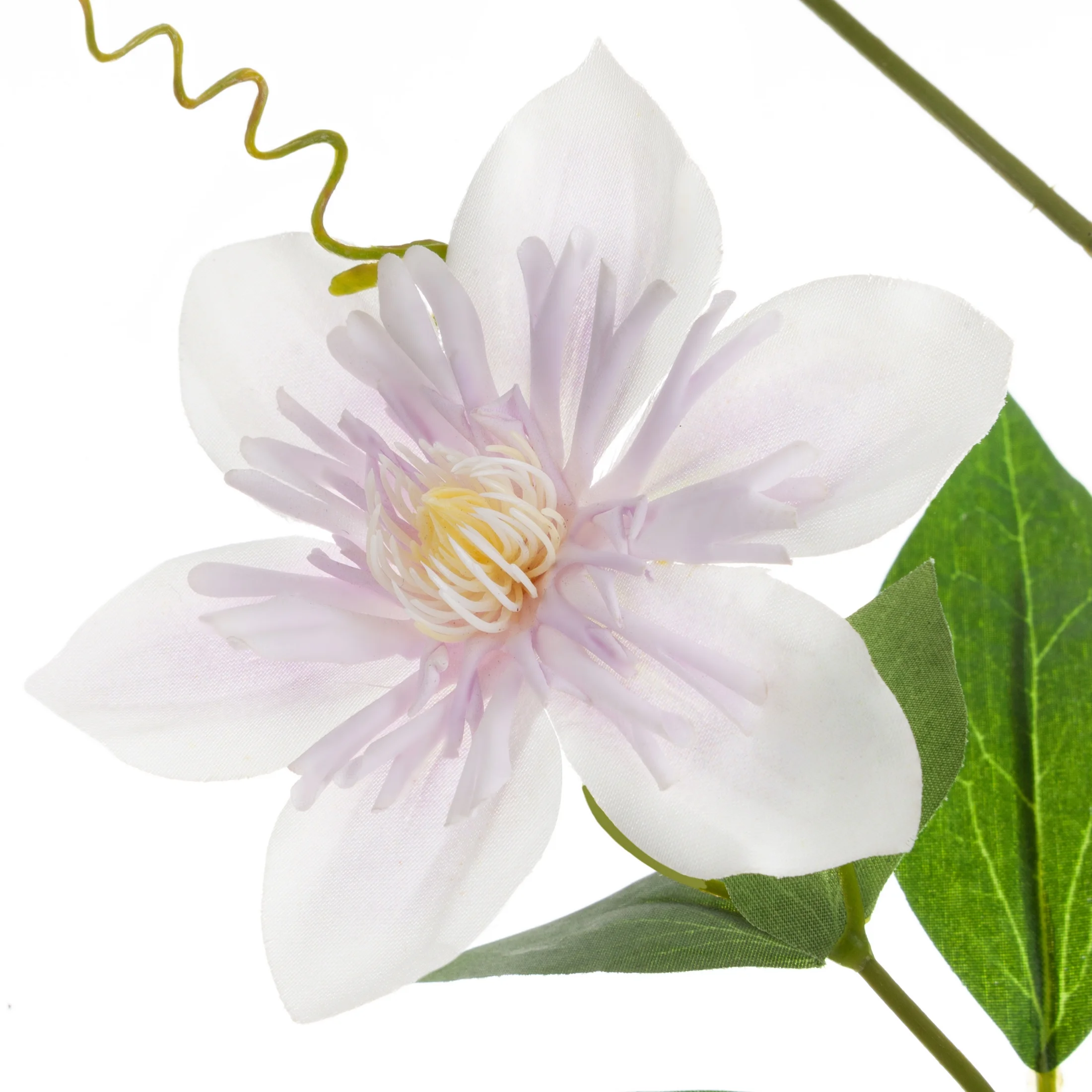 Kwiat sztuczny biało, jasnofioletowy 85 cm