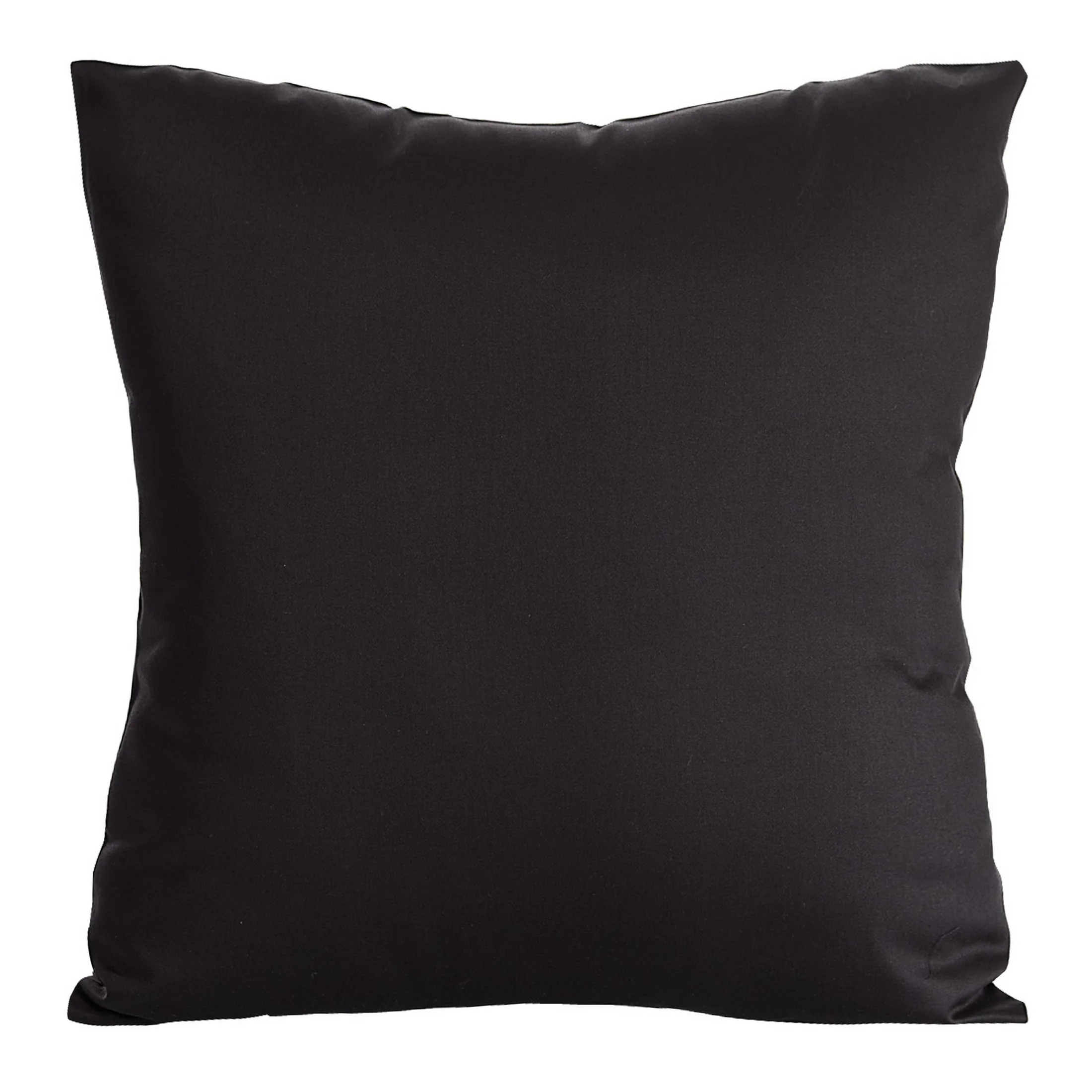 Poszewka na poduszkę 40x40 cm z satyny bawełnianej, gładka czarna DINA Diva Line | eurofirany