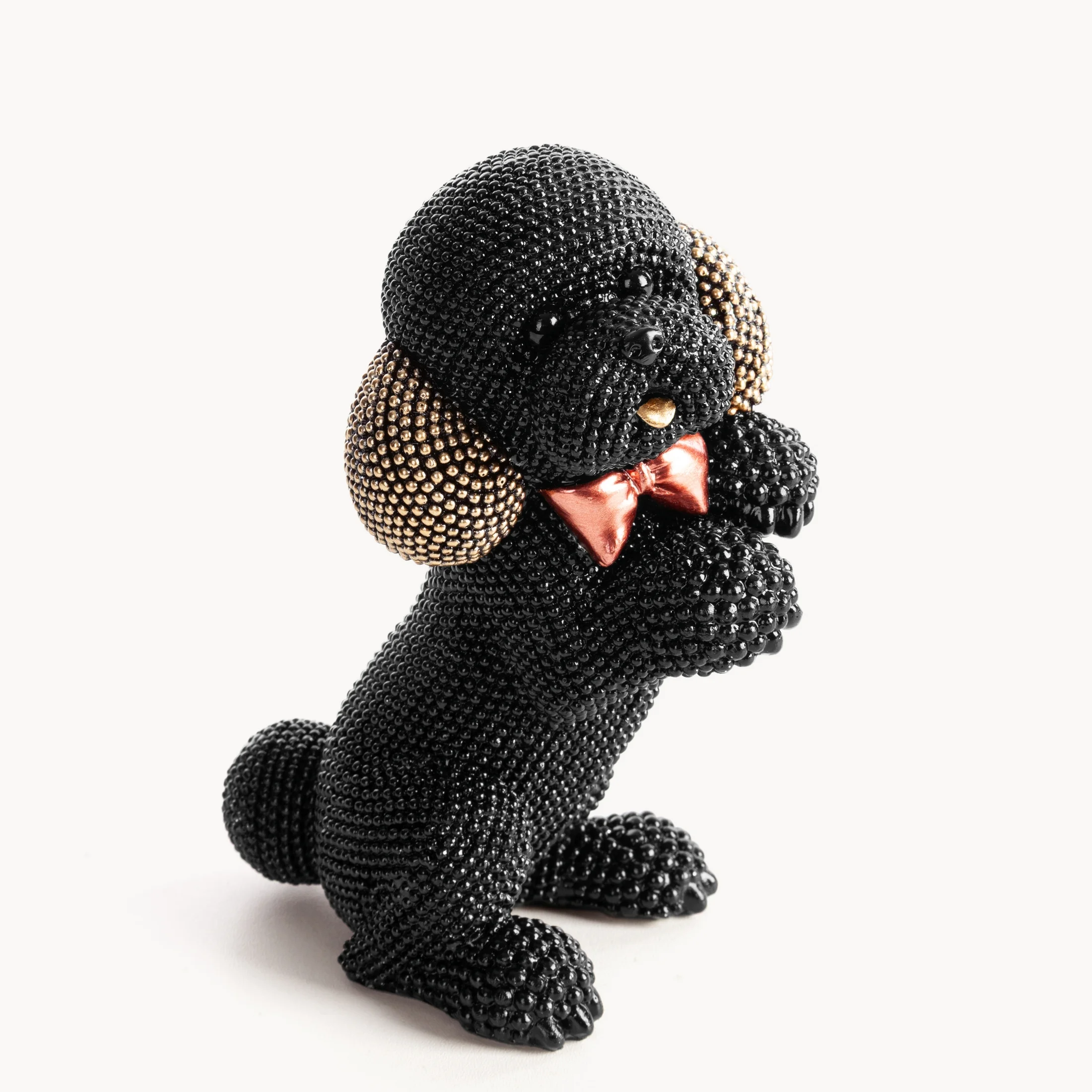 PIES - figurka dekoracyjna ELDO o drobnym strukturalnym wzorze | eurofirany