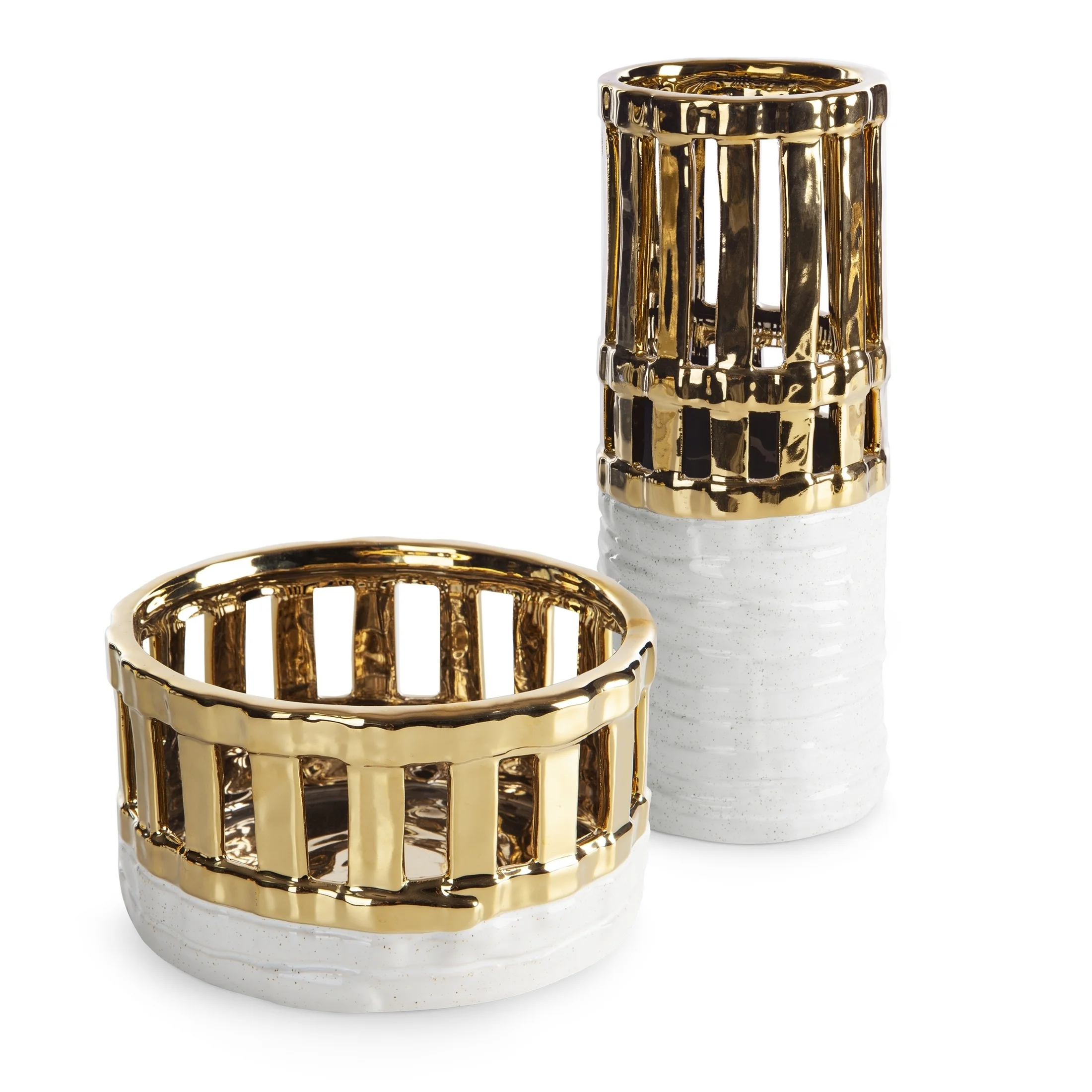 Wazon dekoracyjny MAELA z ażurowym zdobieniem