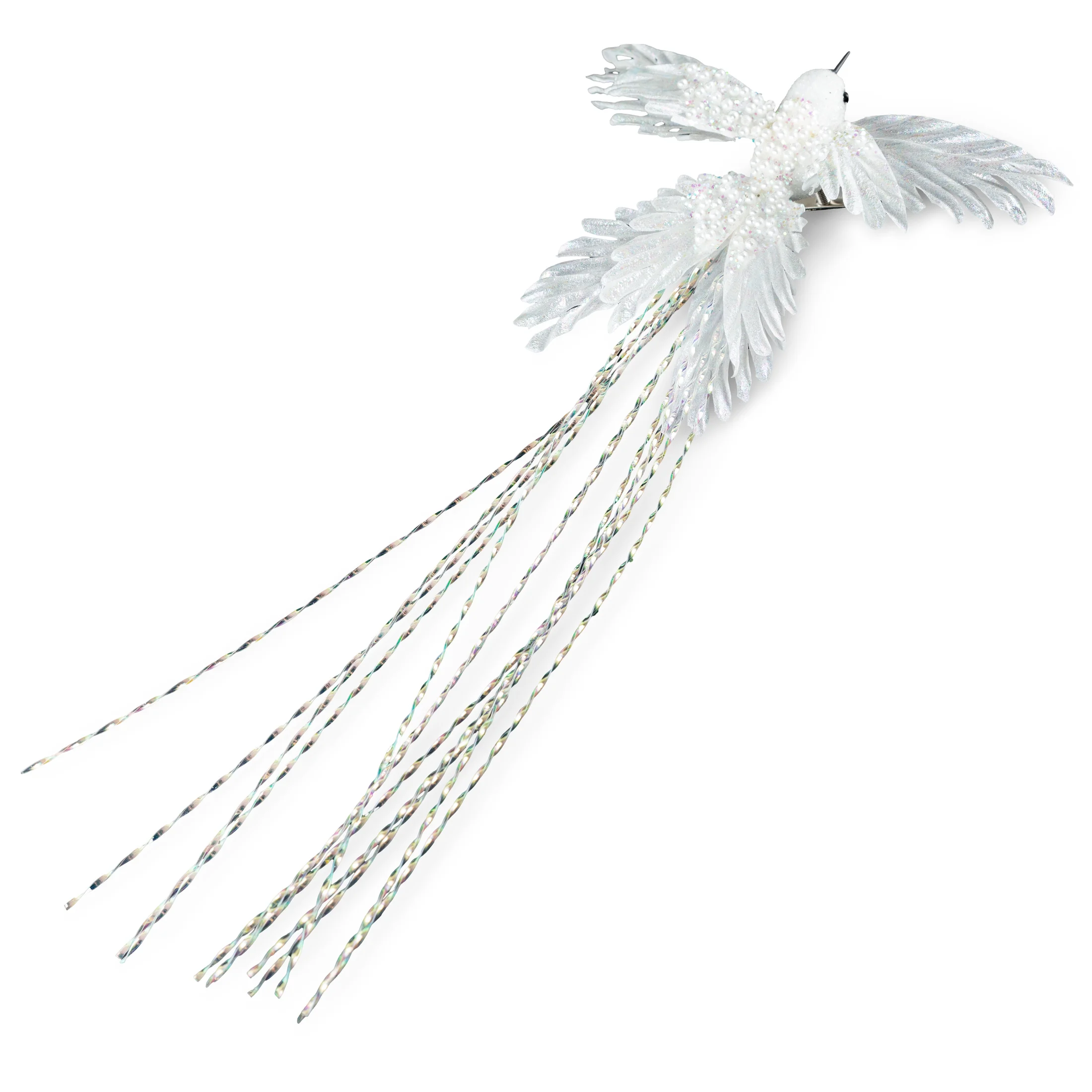 Ozdoba choinkowa PTAK z lśniącymi akcentami | eurofirany