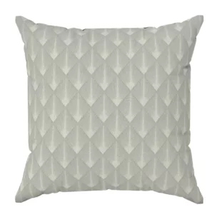 Poszewka na wymiar beżowo złota z tkaniny w elegancki geometryczny wzór z błyszczącą nicią