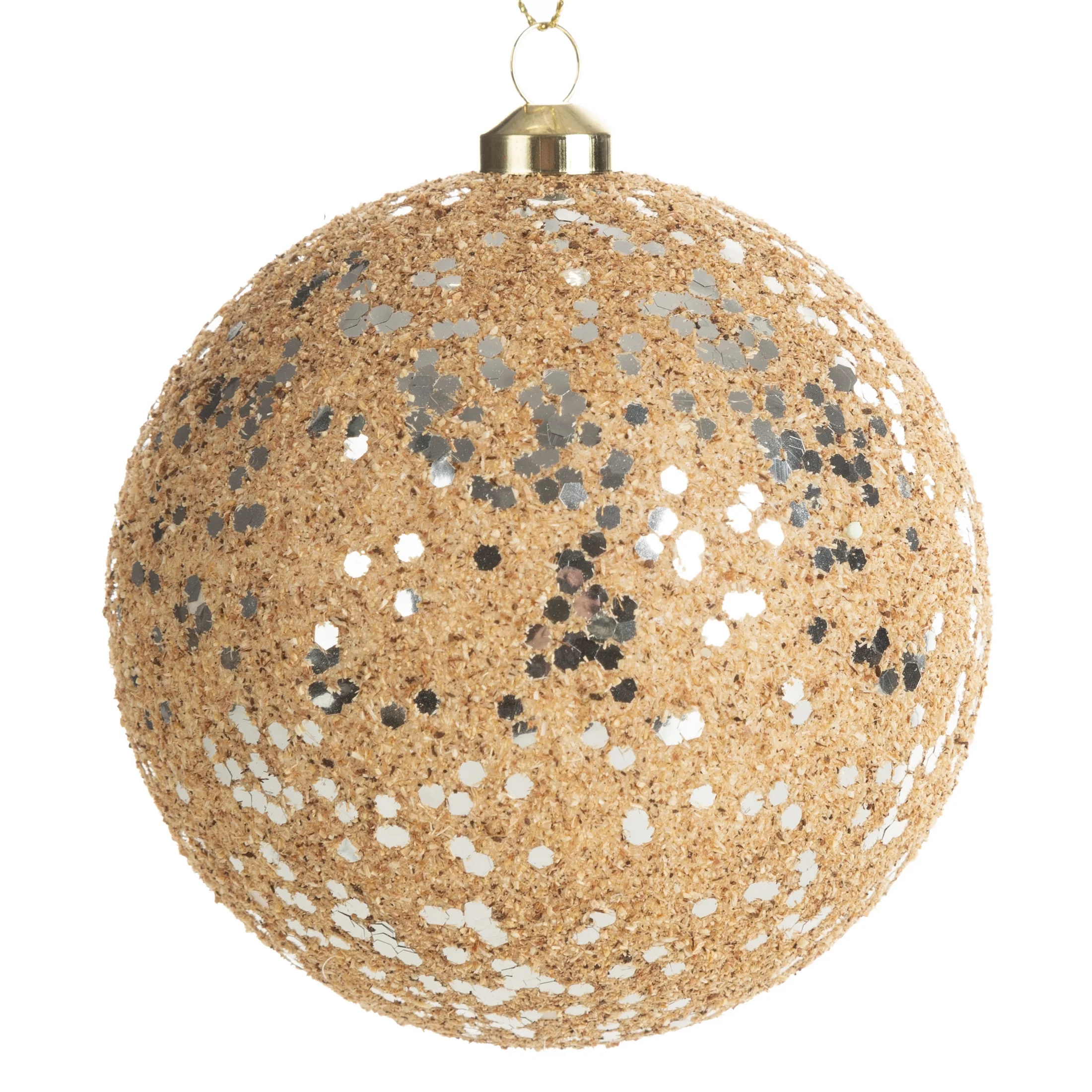 Bombka choinkowa zdobiona lśniącymi drobinkami | eurofirany