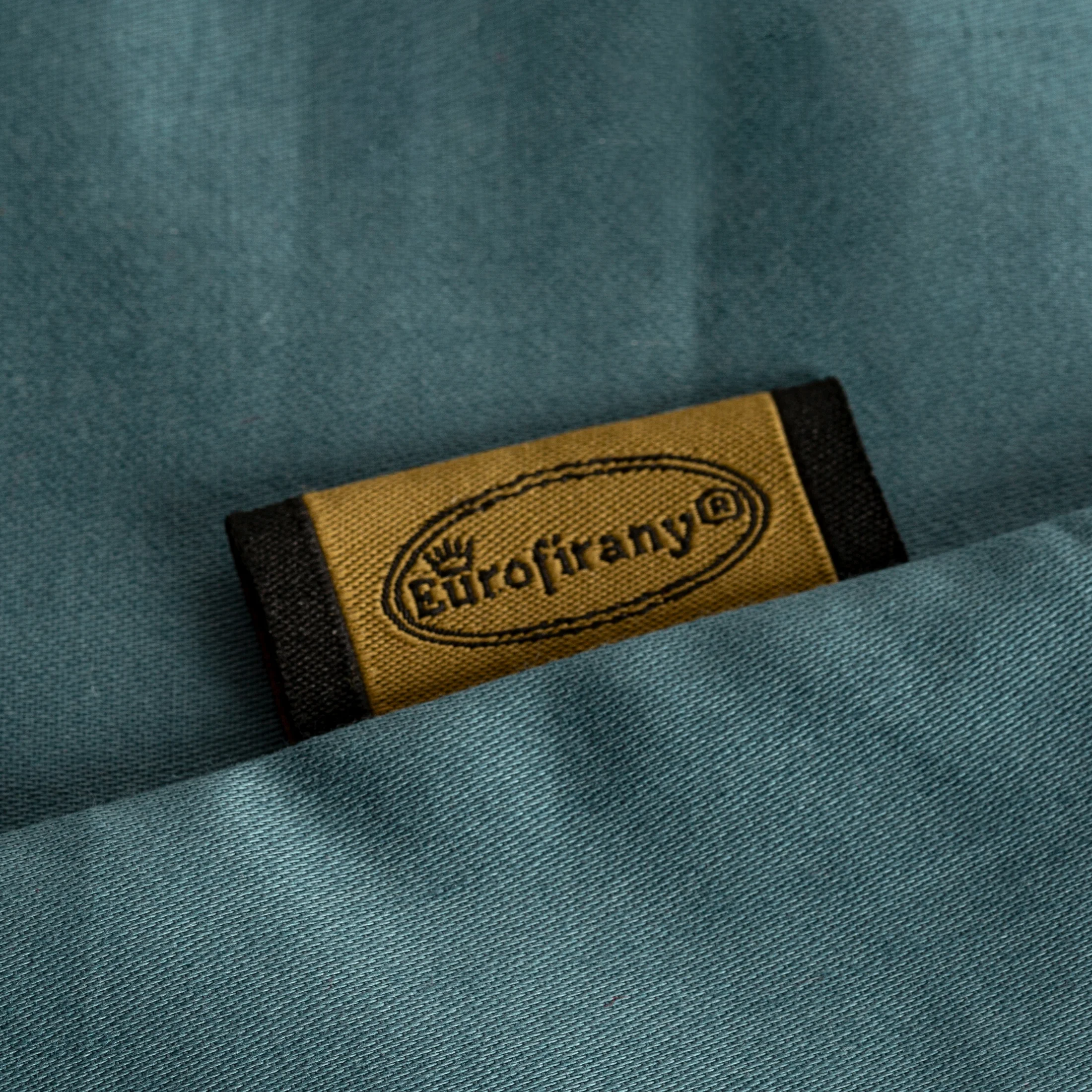 Poszewka na poduszkę 40x40 cm z satyny bawełnianej niebieska NOVA