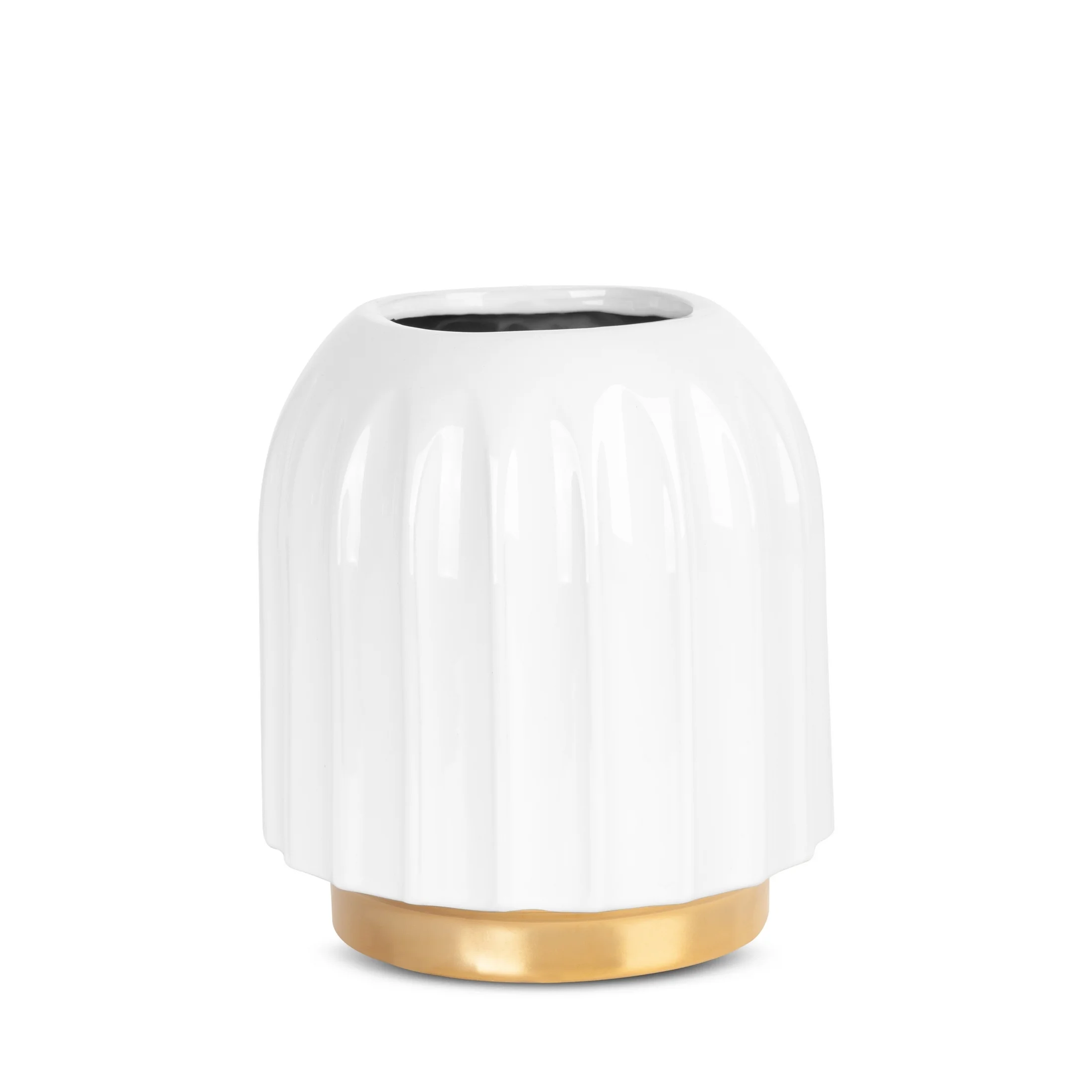 Wazon ceramiczny MONA z geometrycznym motywem | eurofirany