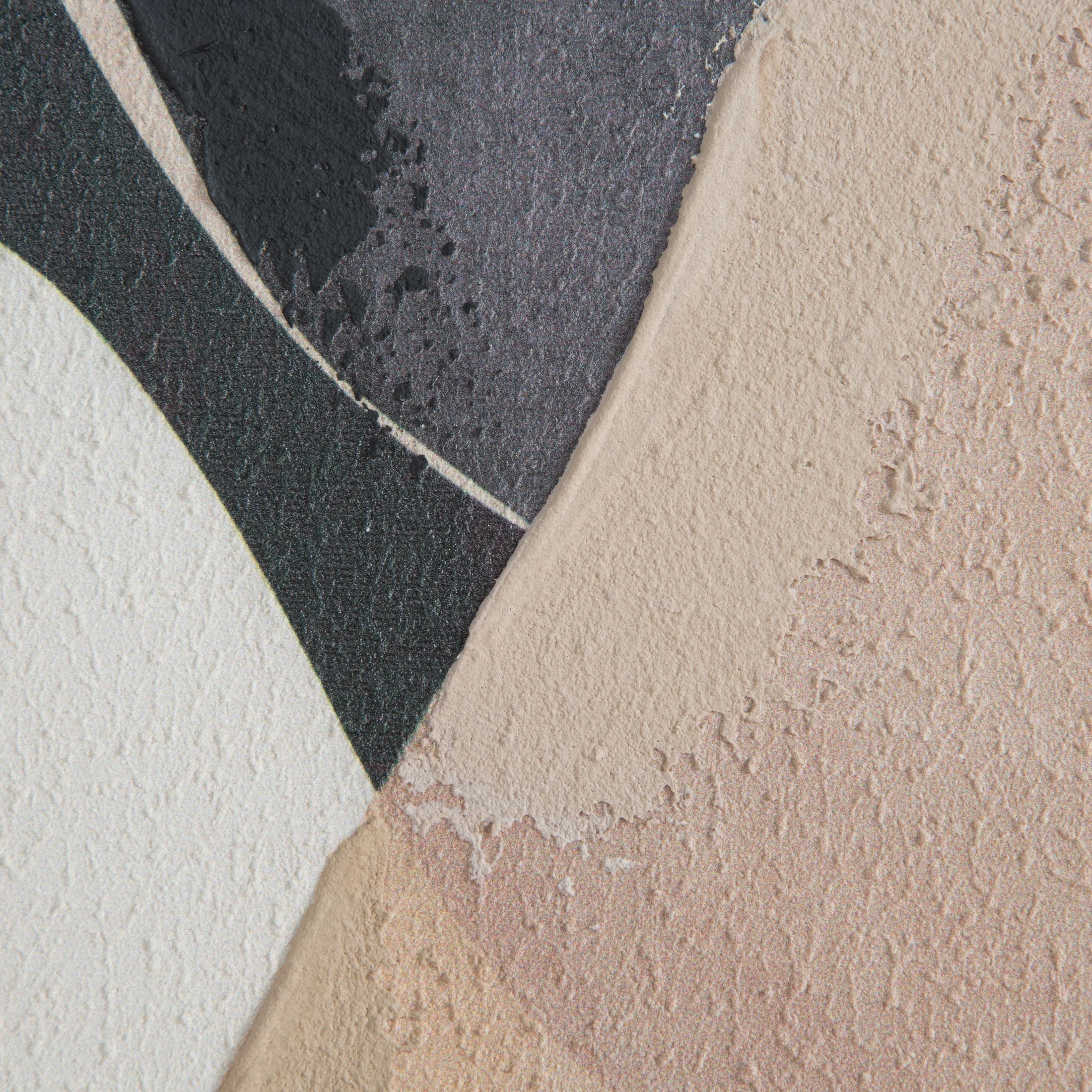 Obraz abstarkcja beżowo, kremowy ręcznie malowany na płótnie 60x80 cm