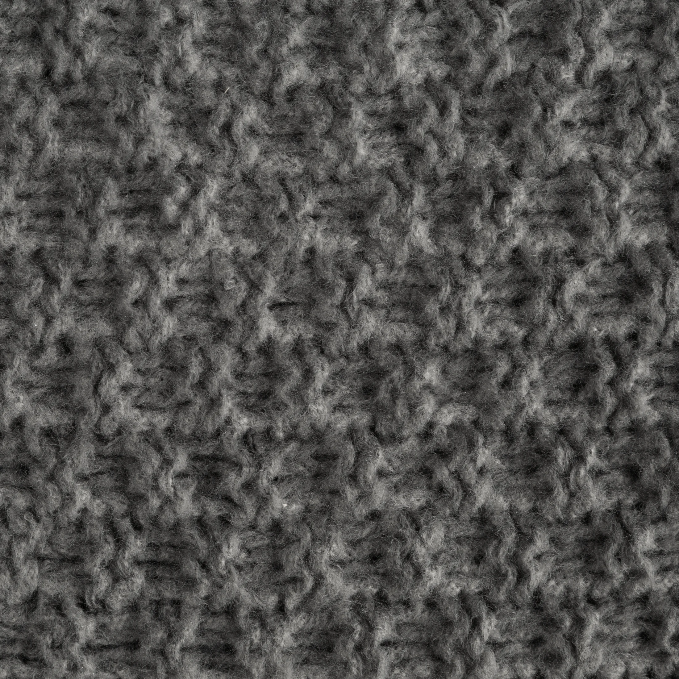 Koc 130x170 cm grafitowy o widocznej strukturze z dekoracyjnymi chwostami PLED