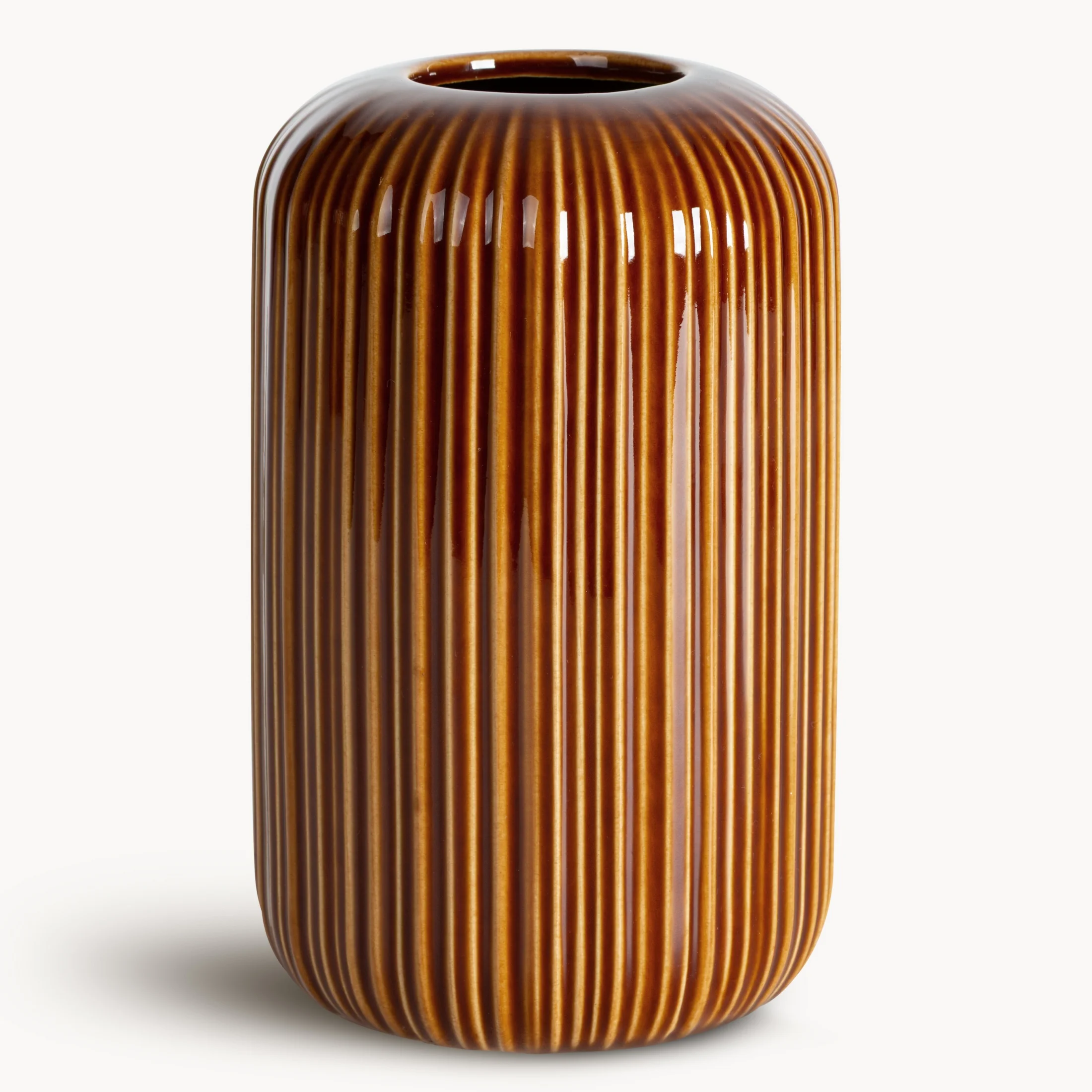 Wazon dekoracyjny TORI w tłoczone prążki kolekcja FIORE | eurofirany