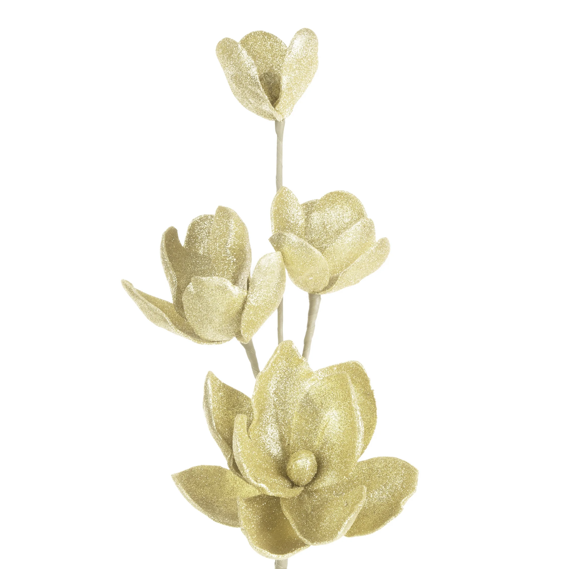 Kwiat sztuczny szampański z pianki plastycznej 75 cm