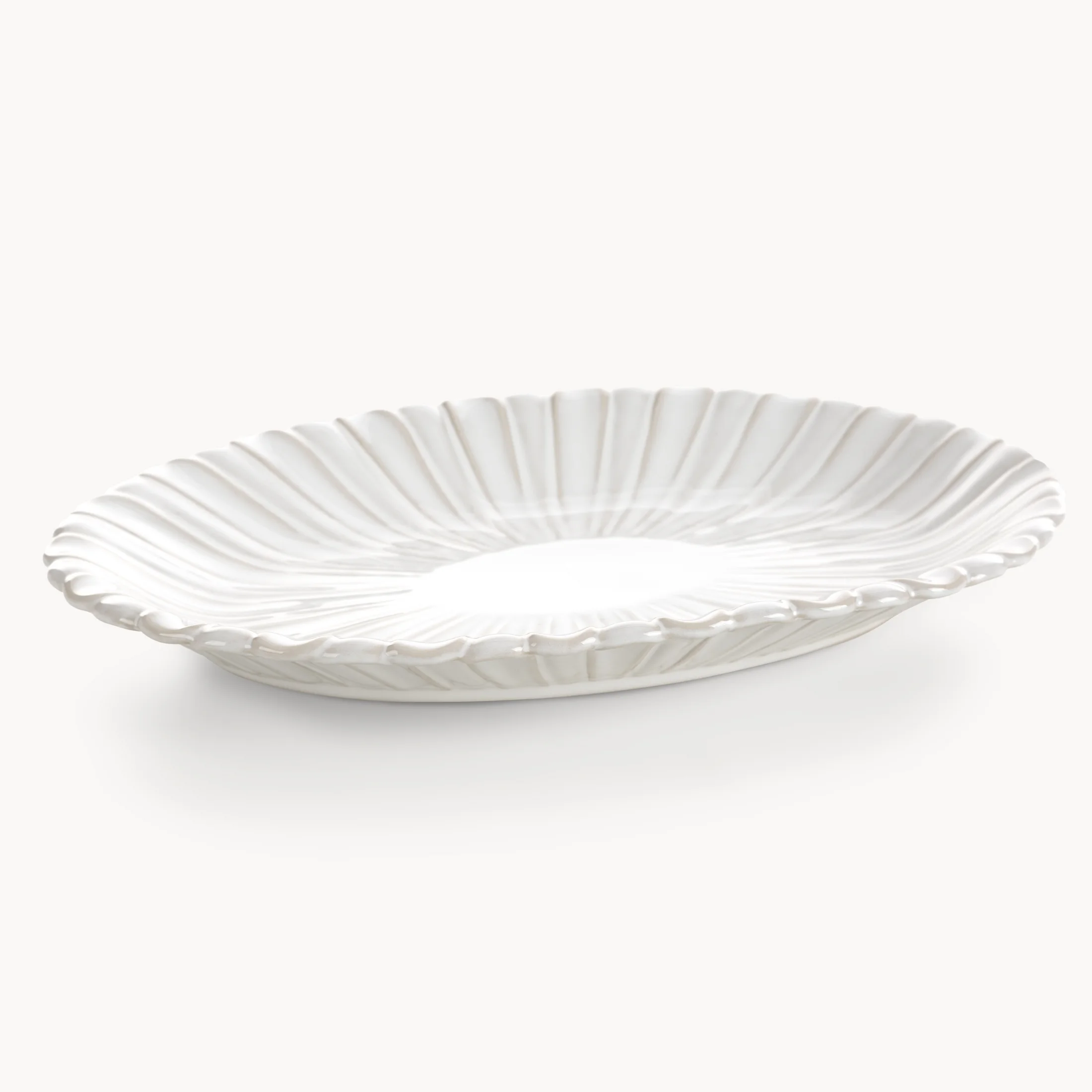 Patera dekoracyjna AVRIL z przecieranym wzorem w stylu eko