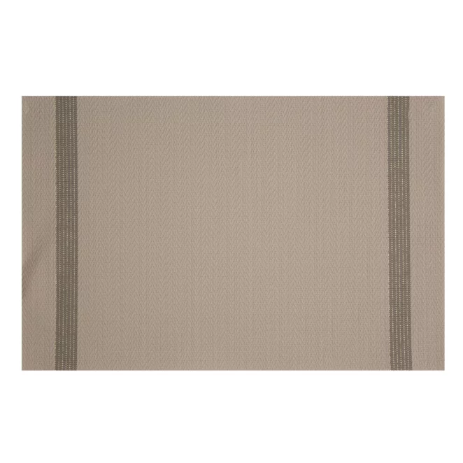 Podkładka na stół beżowo, brązowa 30x45 cm RUBY zdobiona pasami pleciona