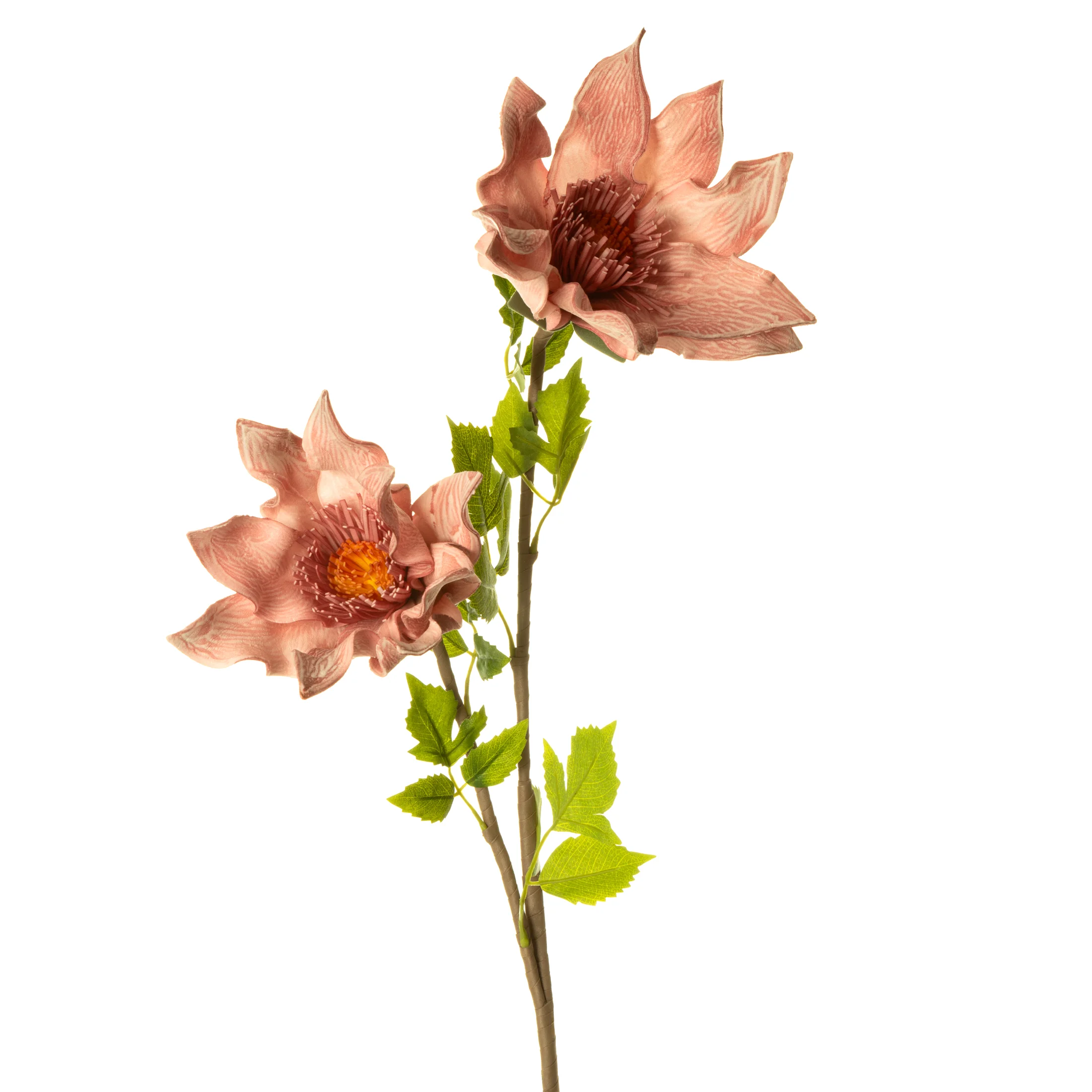 Kwiat sztuczny różowy z plastycznej pianki foamiran 95 cm