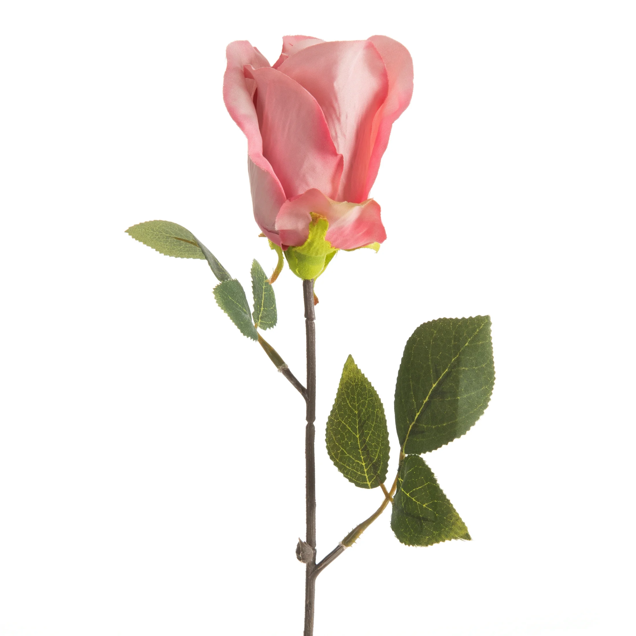 Kwiat sztuczny róża różowa 53 cm