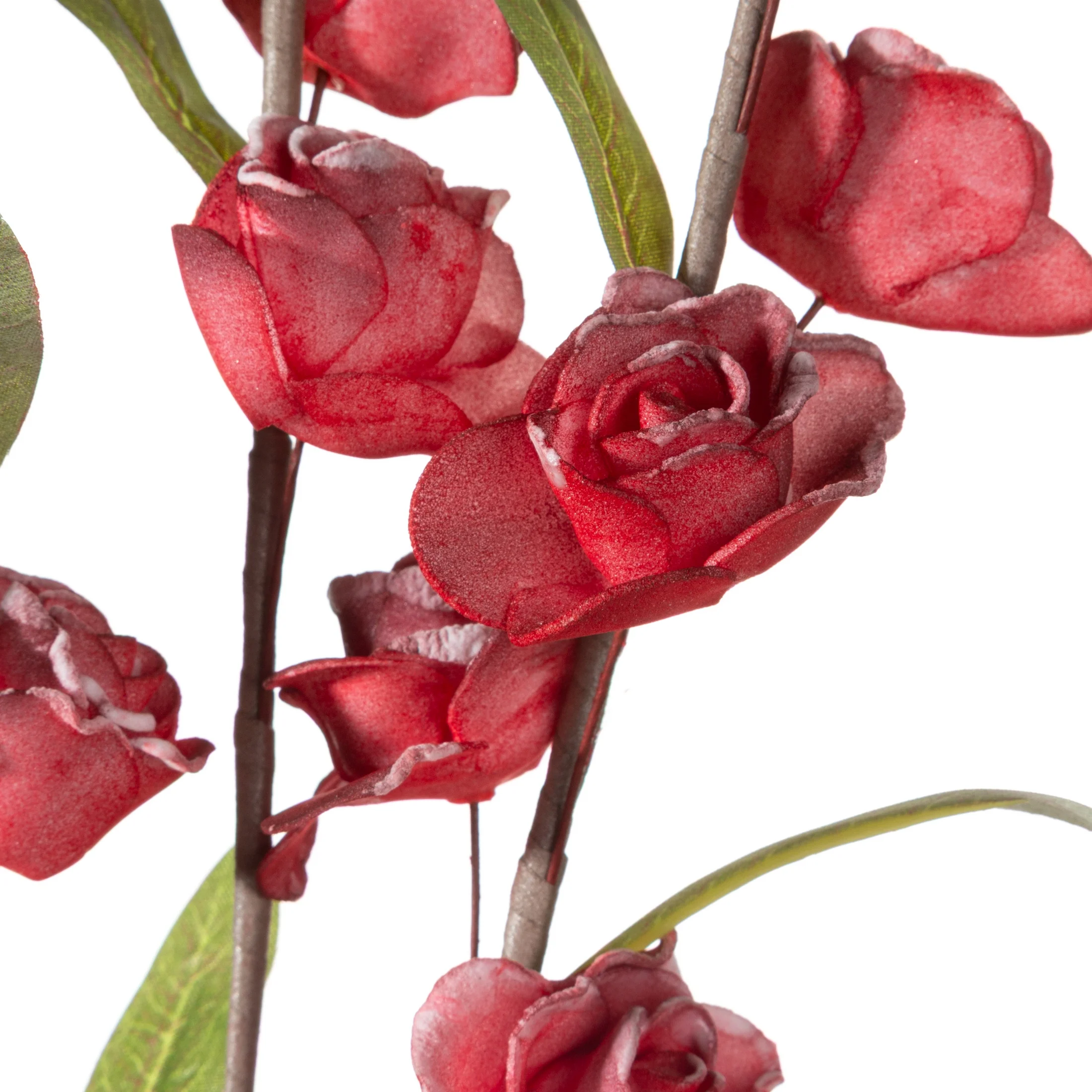 Kwiat sztuczny czerwony z plastycznej pianki foamiran 90 cm