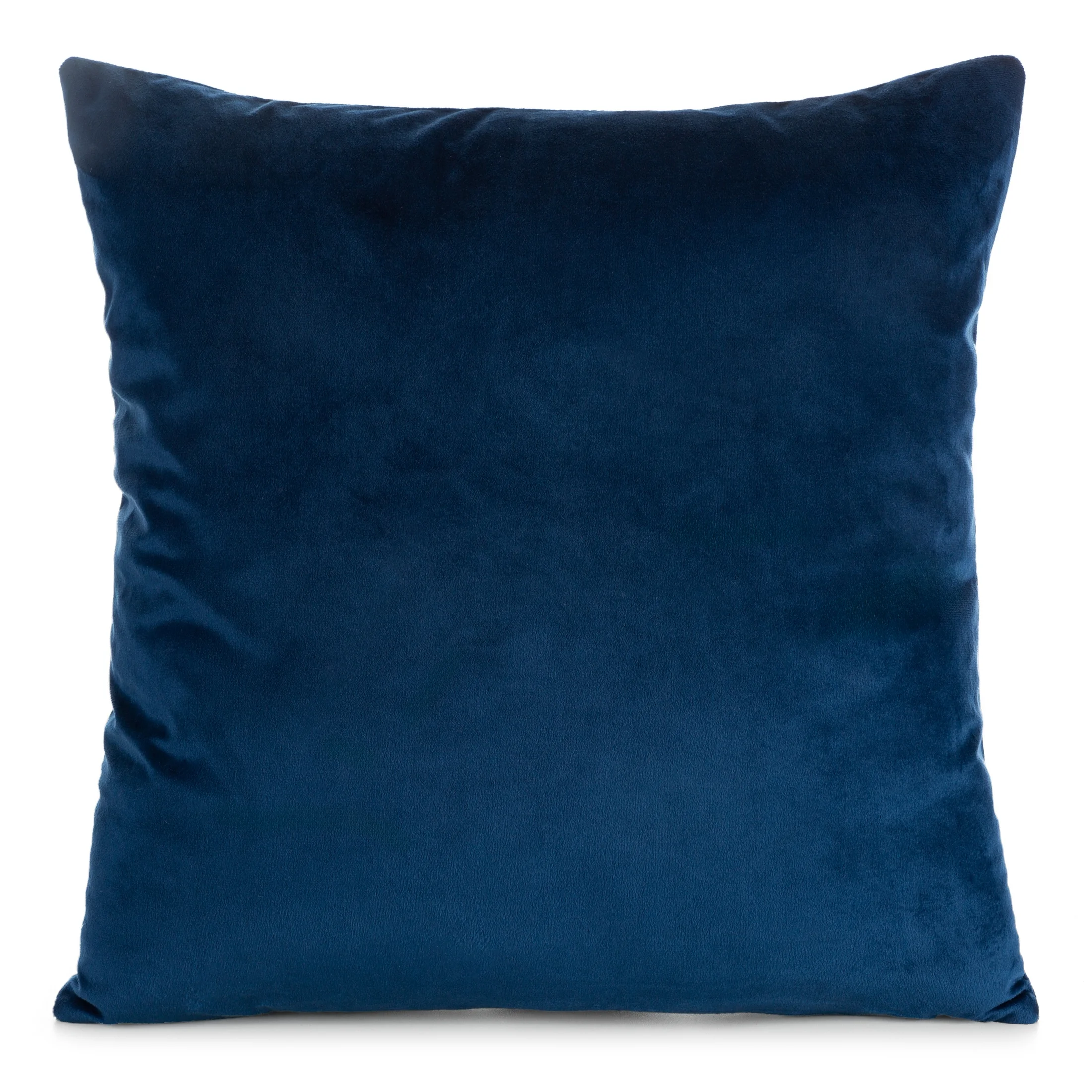Poszewka na poduszkę 45x45 cm welwetowa, gładka granatowa o delikatnym połysku GAJA 1 | eurofirany