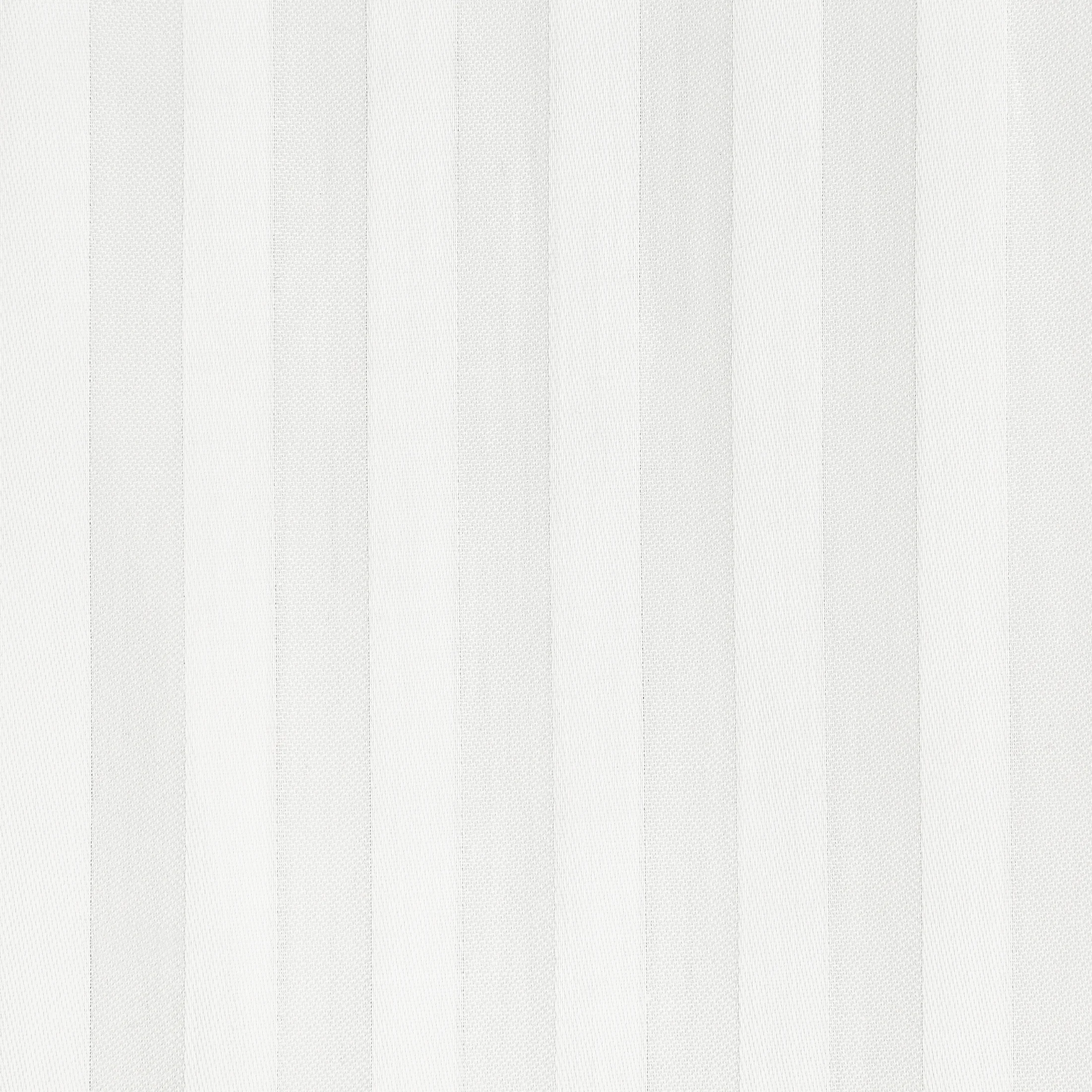 Pościel 220x200 cm komplet 3 częściowy satyna bawełniana kolor biały w drobne prążki VERA