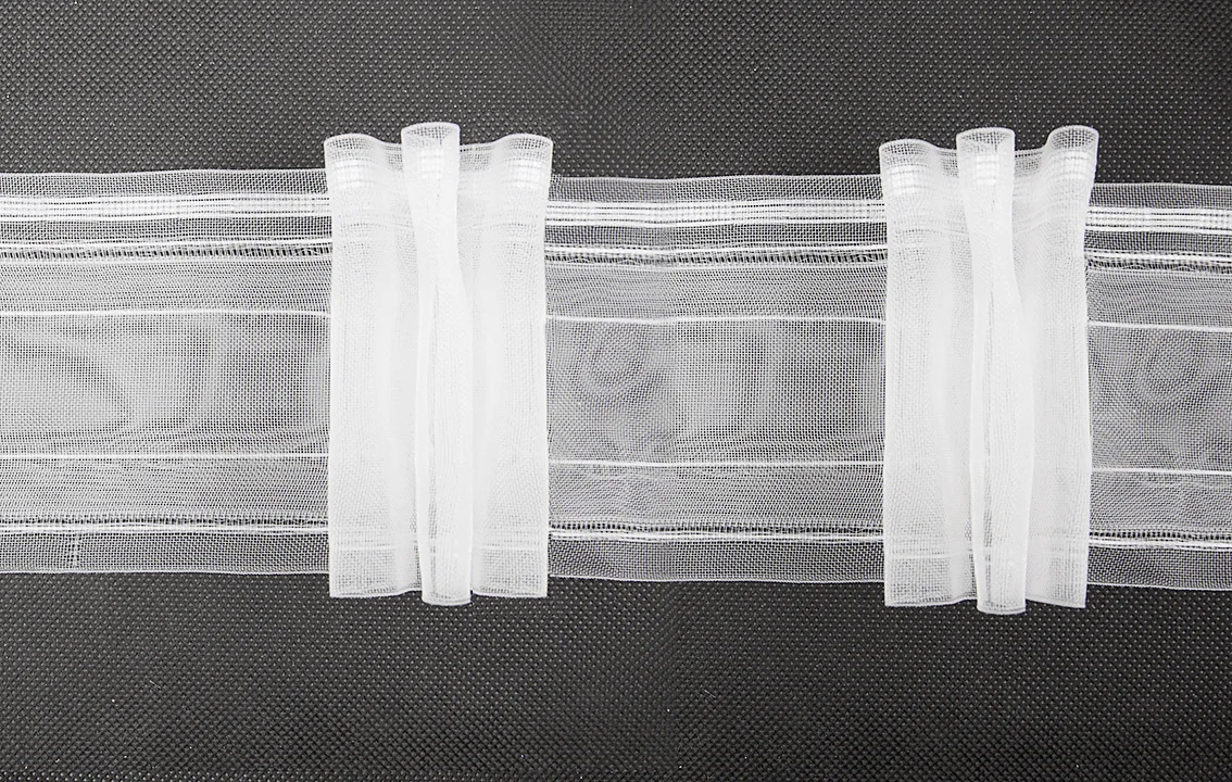 Taśma marszcząca POTRÓJNA ZAKŁADKA do zasłon i firan, marszczenie 1:2