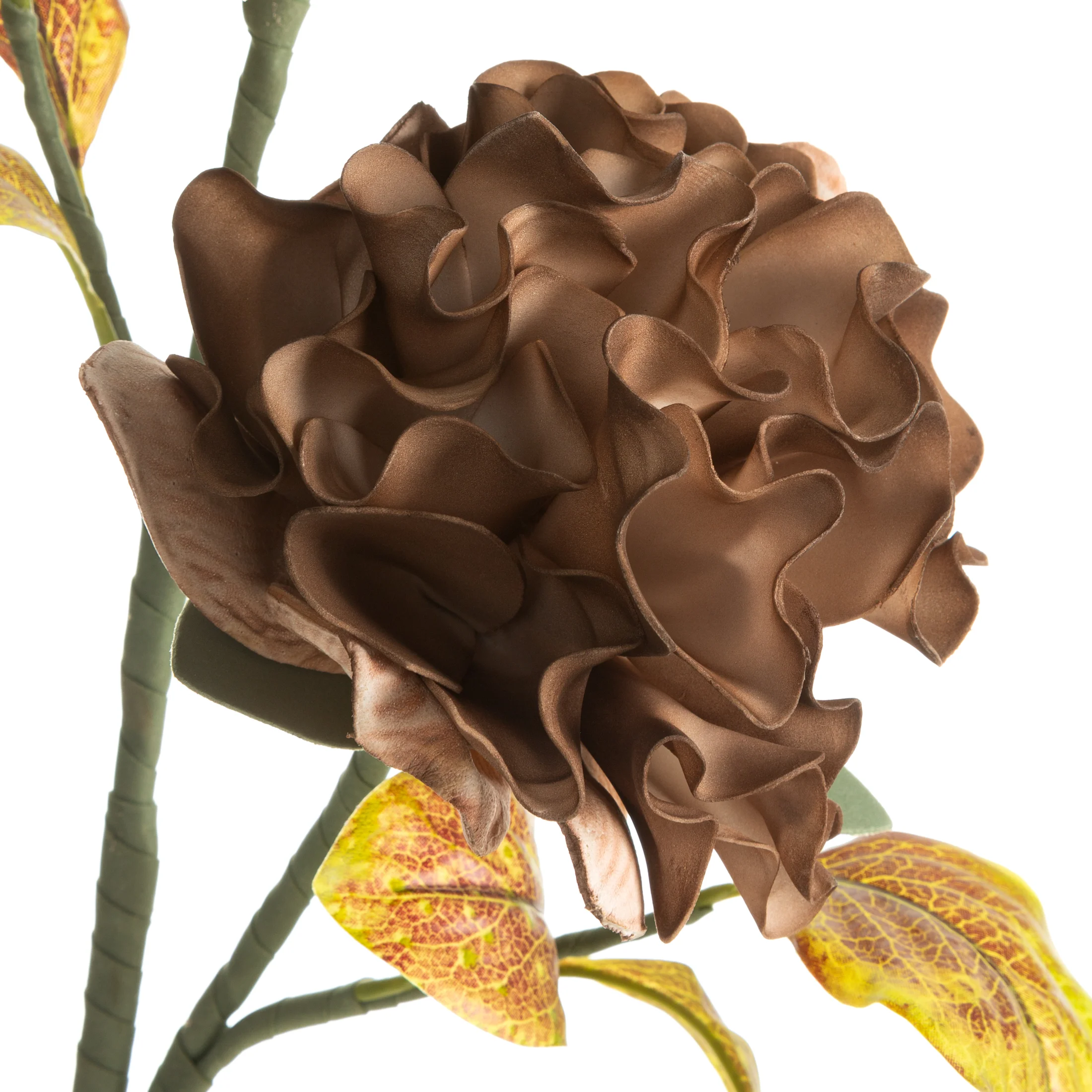 Kwiat sztuczny brązowy z plastycznej pianki foamirian 92 cm