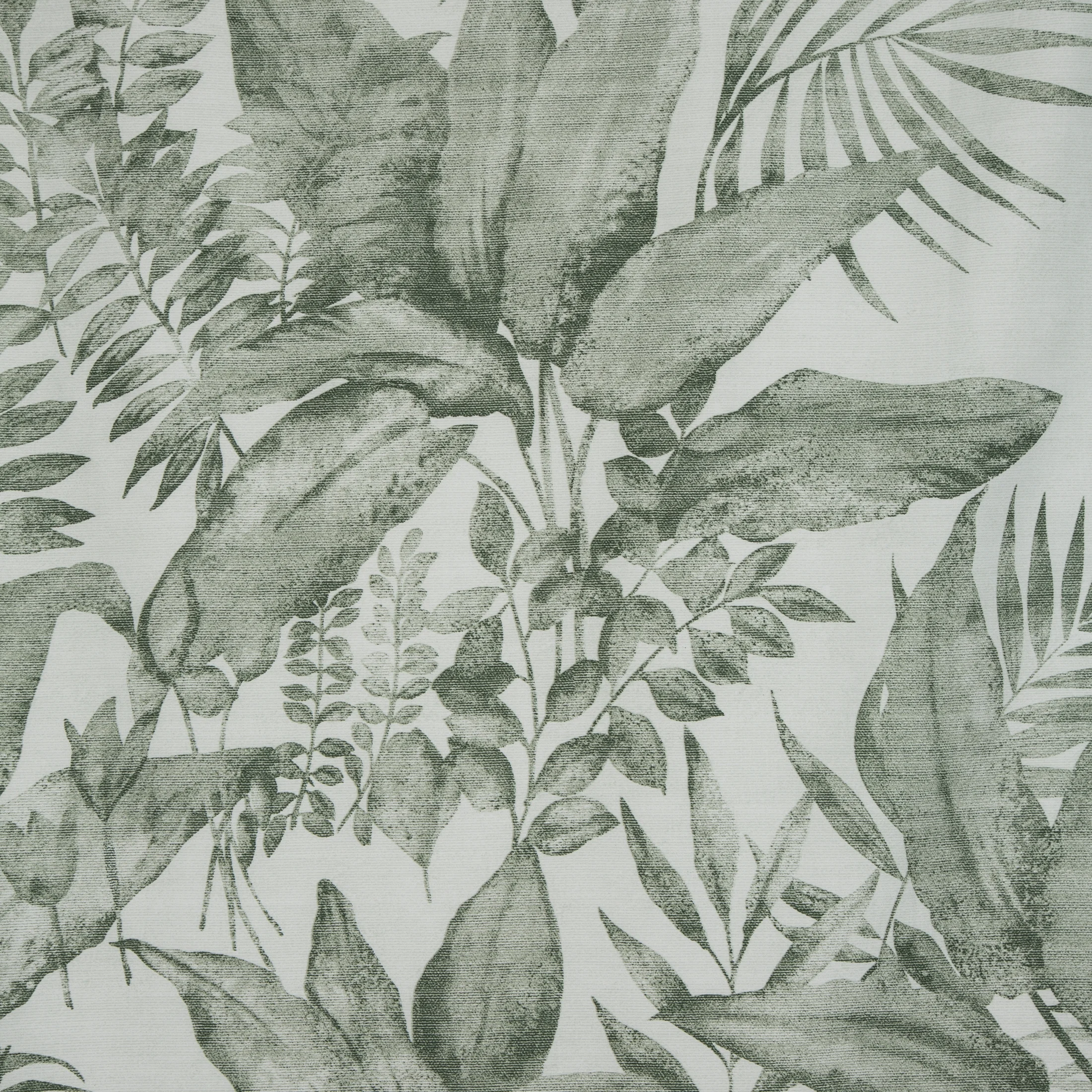 Pościel 140x200 cm komplet 2 częściowy bawełniana kolor biały, miętowy z wzorem egzotycznych liści SPRING 48