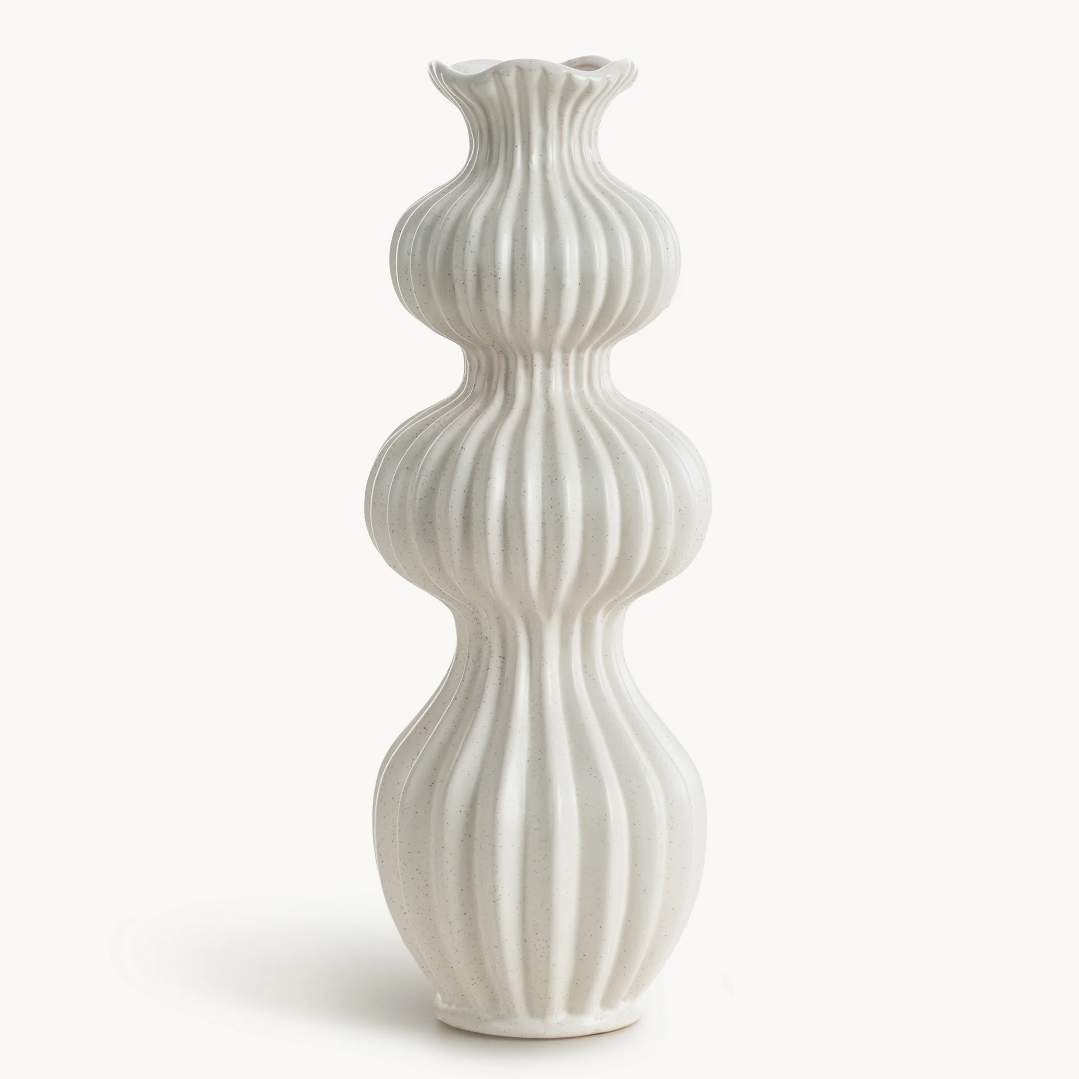 Wazon ceramiczny KIVA o oryginalnym kształcie i dekoracyjnym wykończeniu | eurofirany