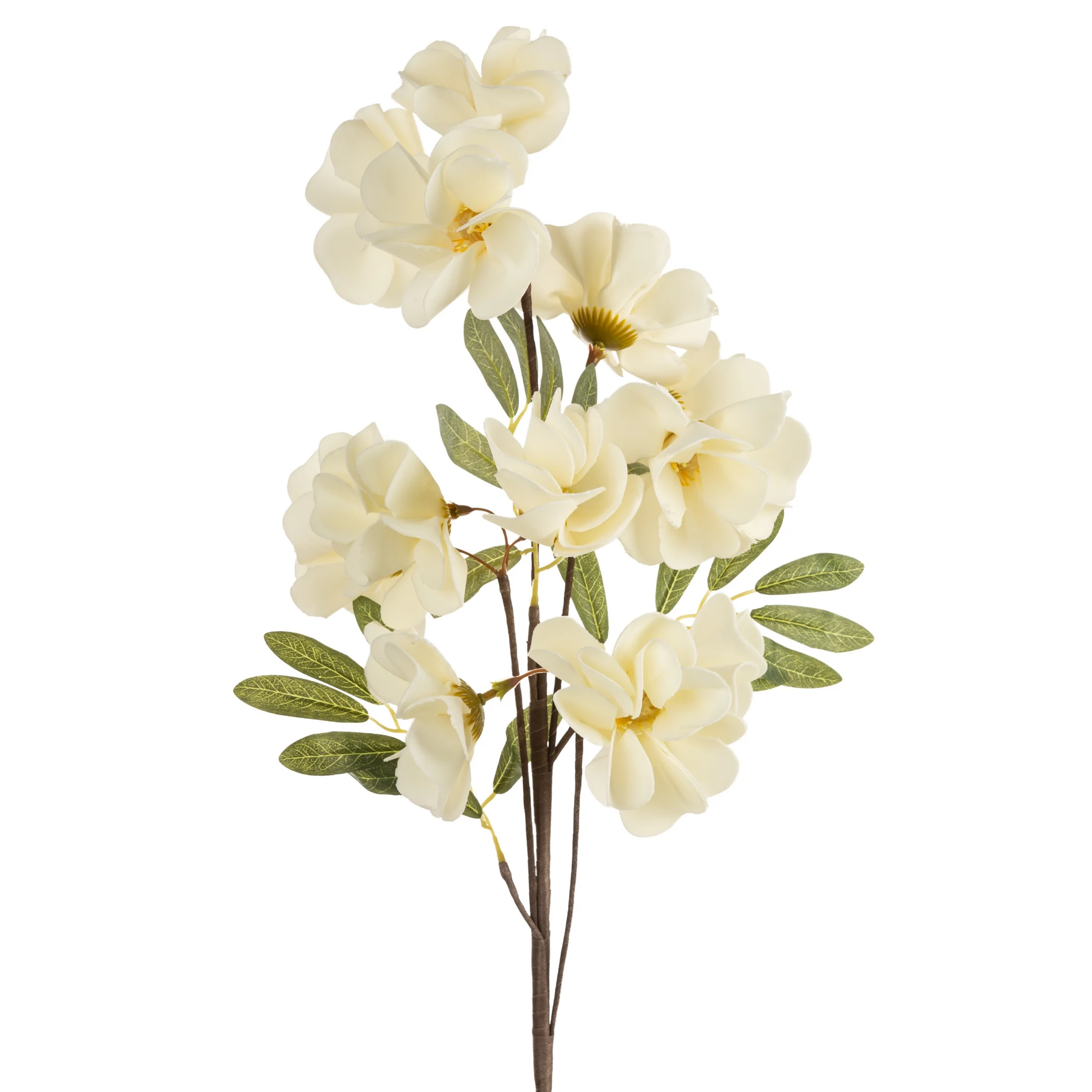 Kwiat sztuczny kremowy z plastycznej pianki foamirian 74 cm