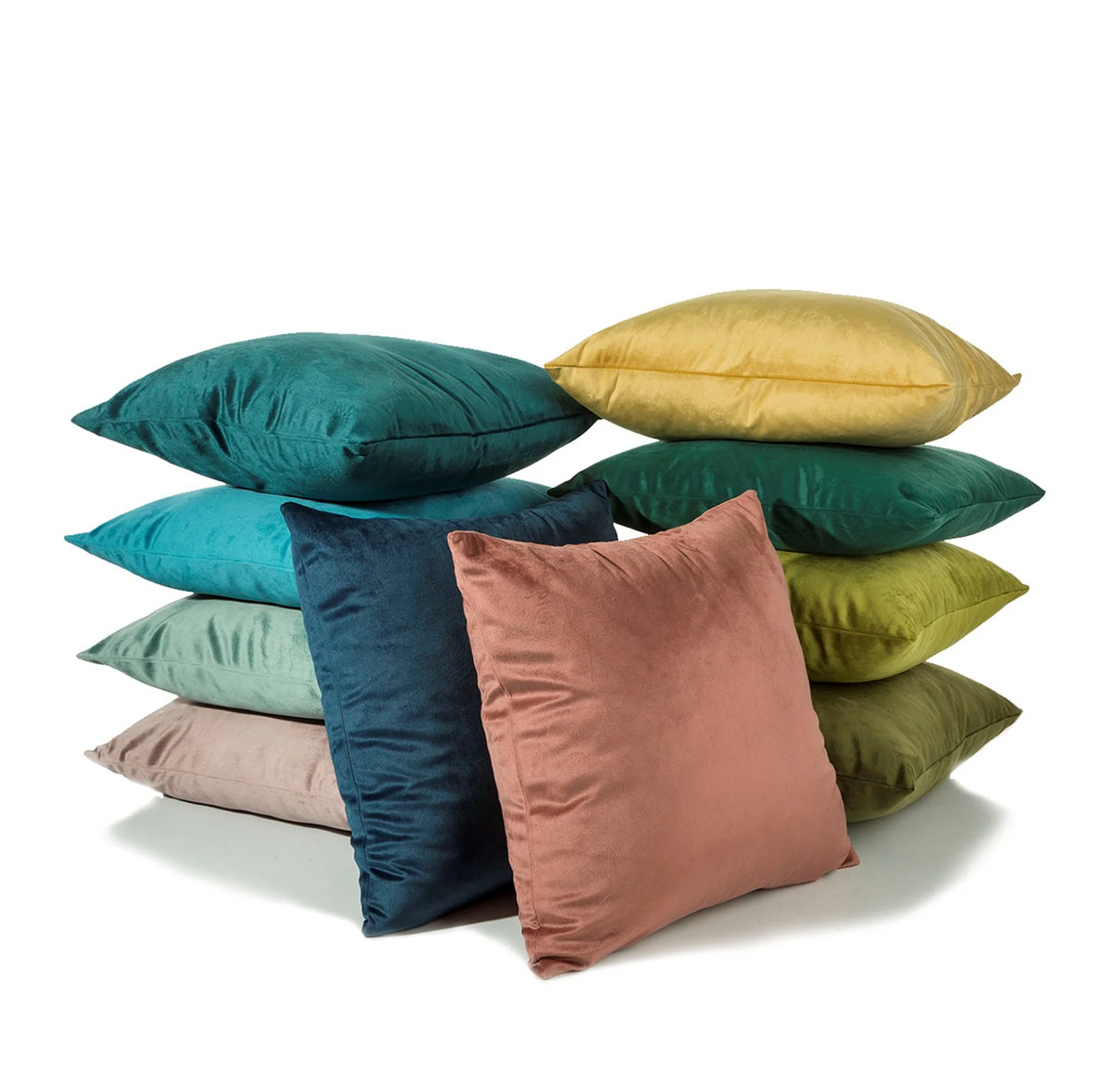 Poszewka na poduszkę 40x40 cm welwetowa srebrna PIERRE