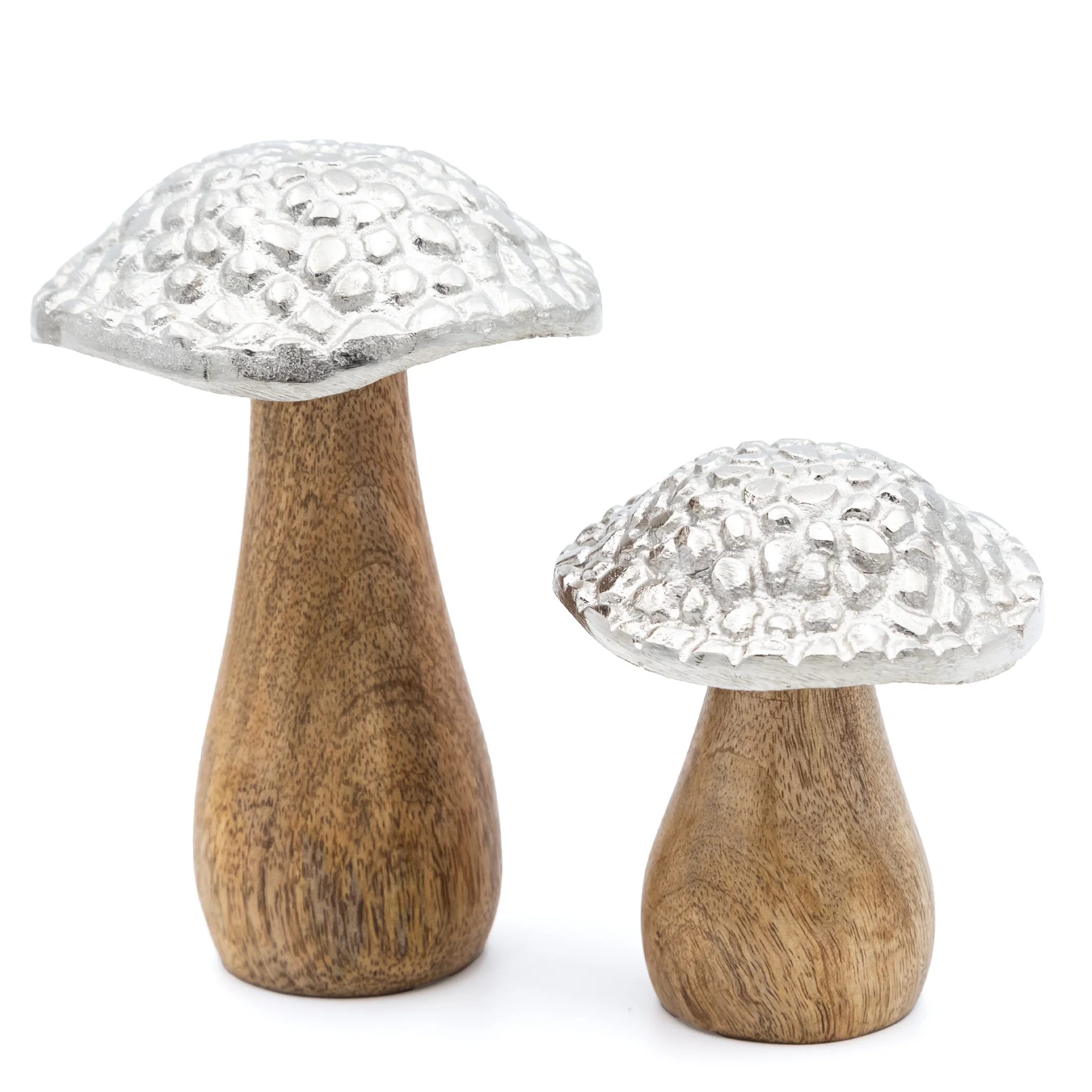 Figurka dekoracyjna w formie drewnianego grzybka