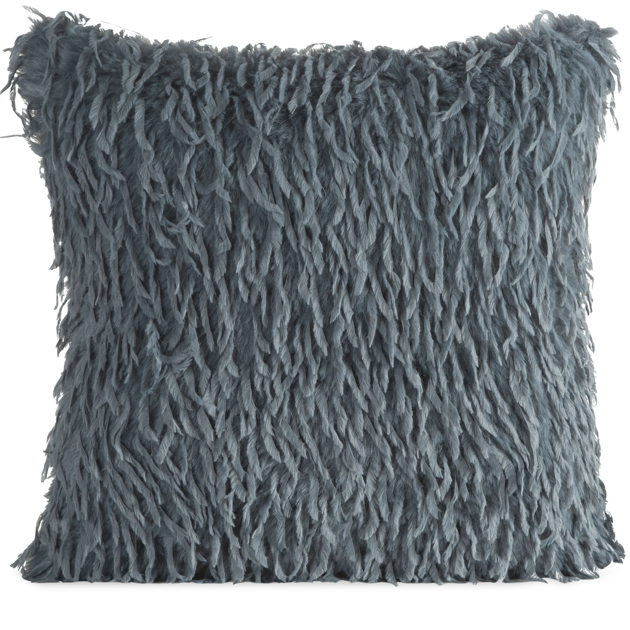 Poszewka na poduszkę 45x45 cm granatowa z miękkiego futerka ADORE | eurofirany