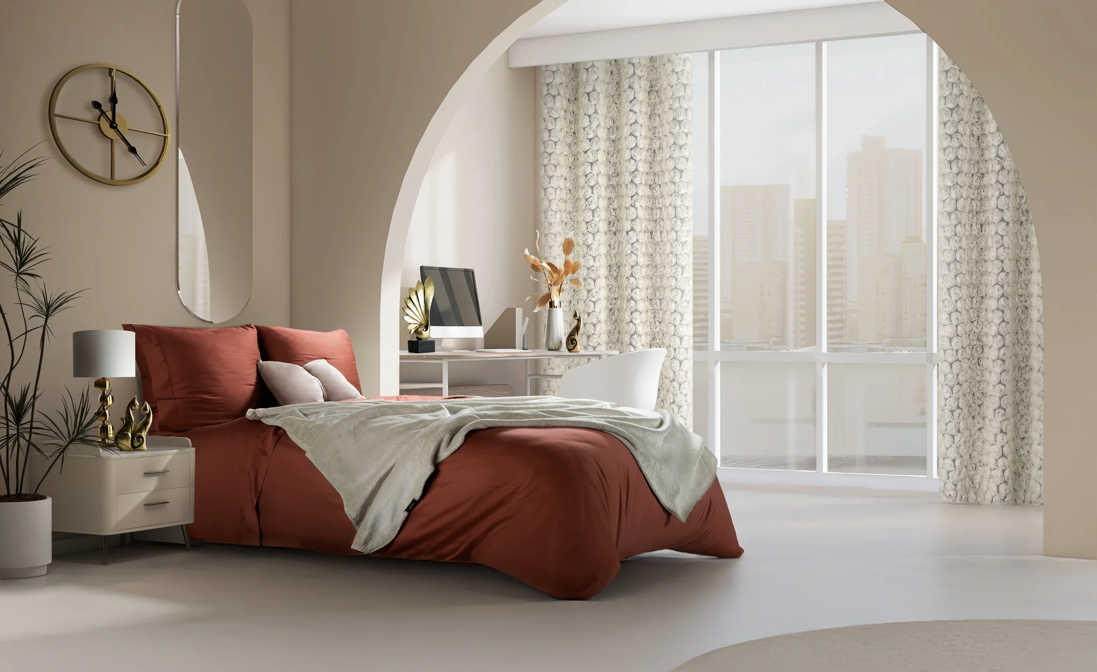 Figurka złota kot 10x10x26 cm KATI