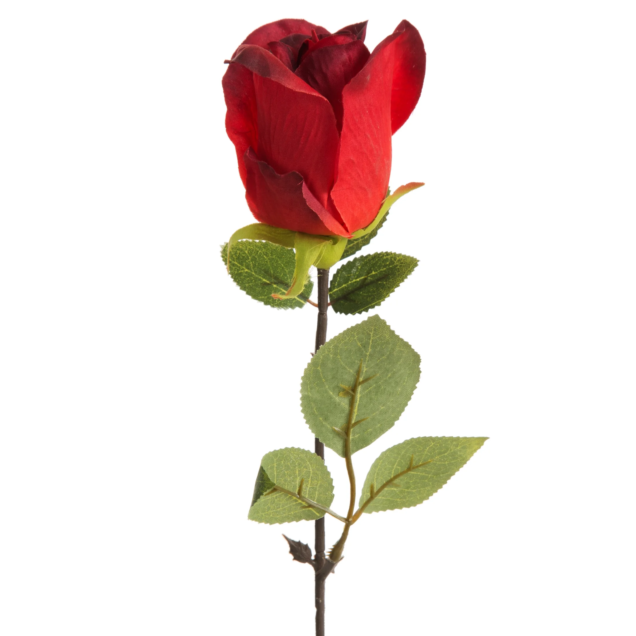 Kwiat sztuczny róża czerwona 53 cm