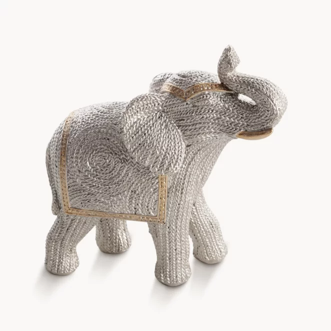 Figurka srebrna słoń 13x6x14 cm VALERI