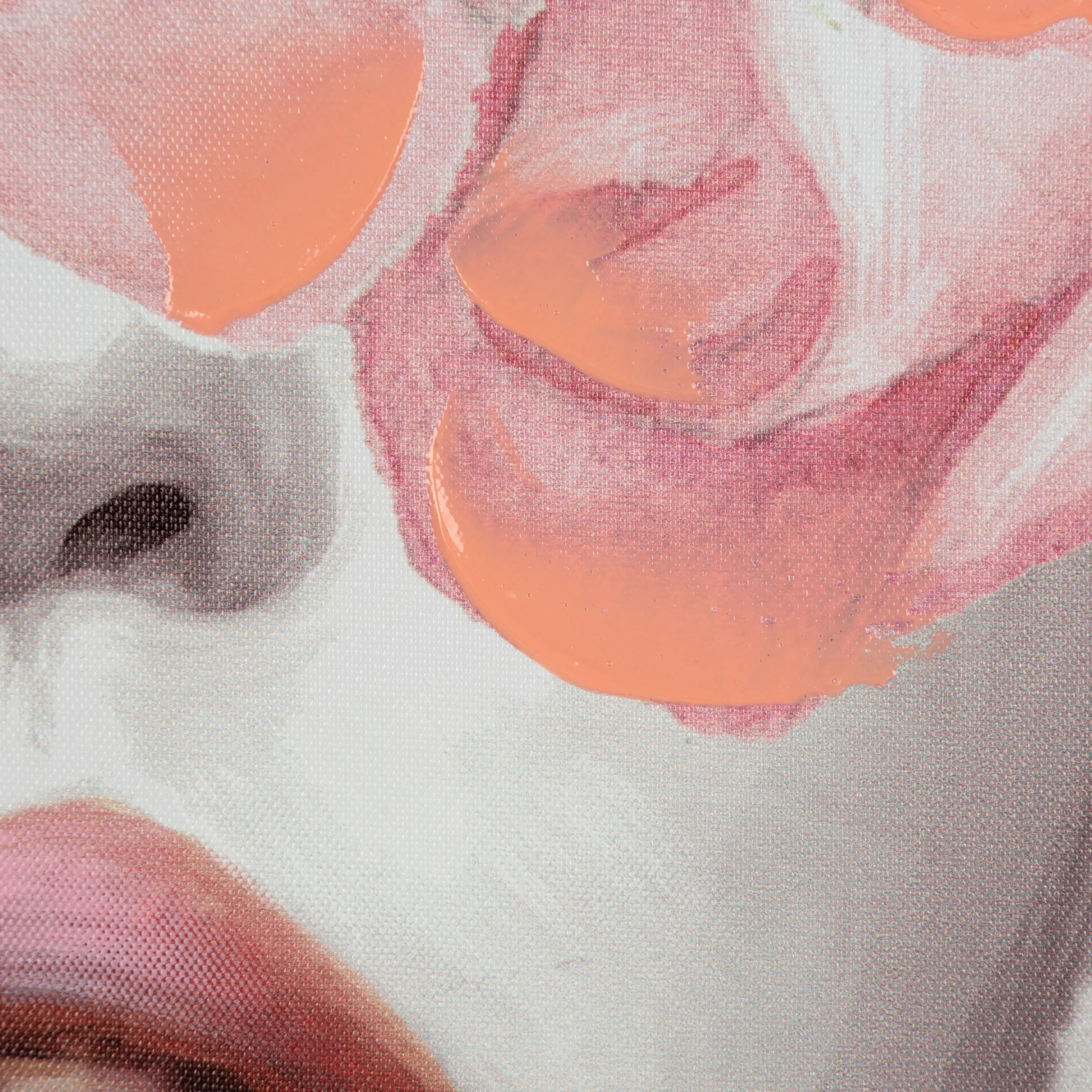 Obraz postaci różowo, szary ręcznie malowany na płótnie 80x120 cm AMELI 1