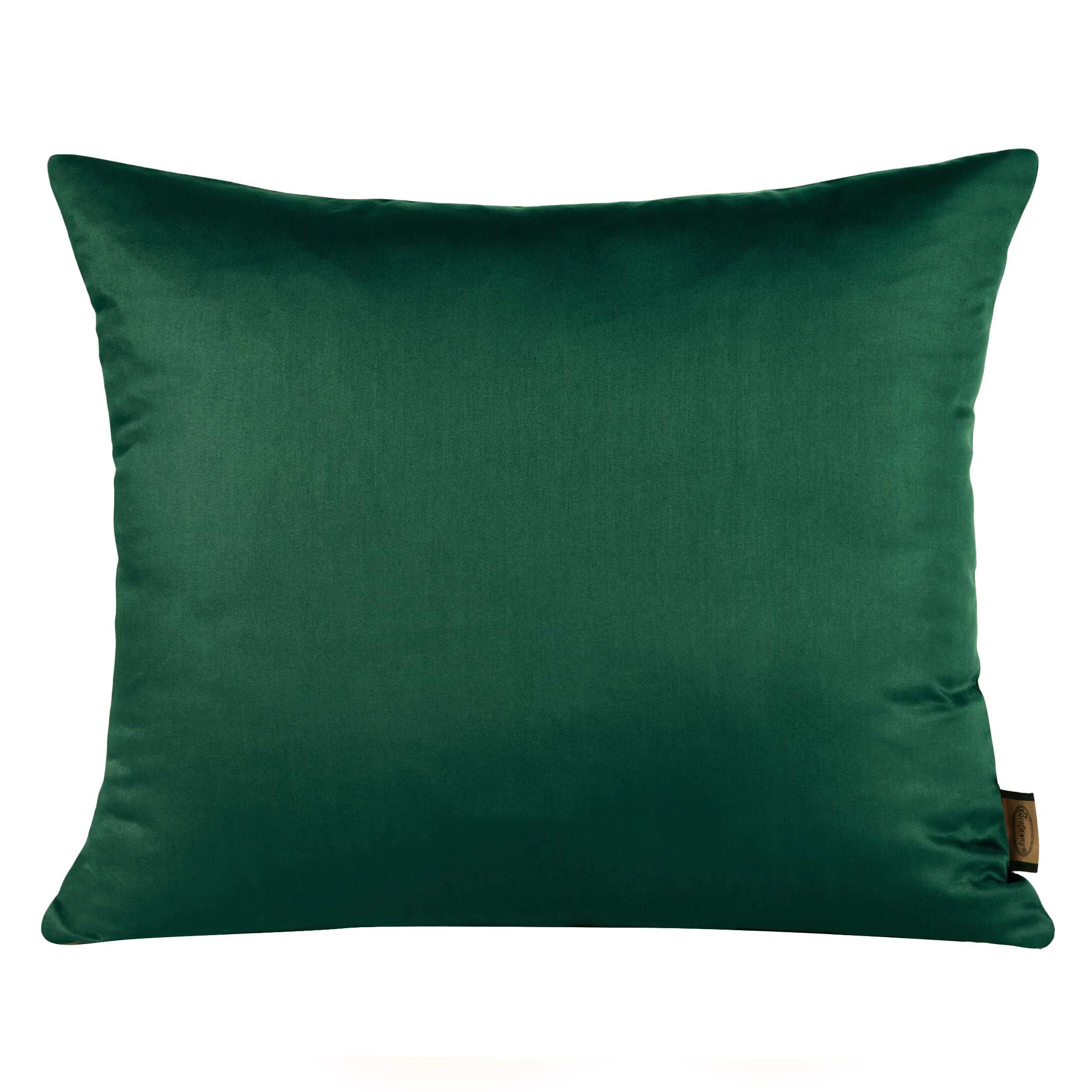 Poszewka na poduszkę 50x70 cm z satyny bawełnianej ciemnozielona NOVA | eurofirany