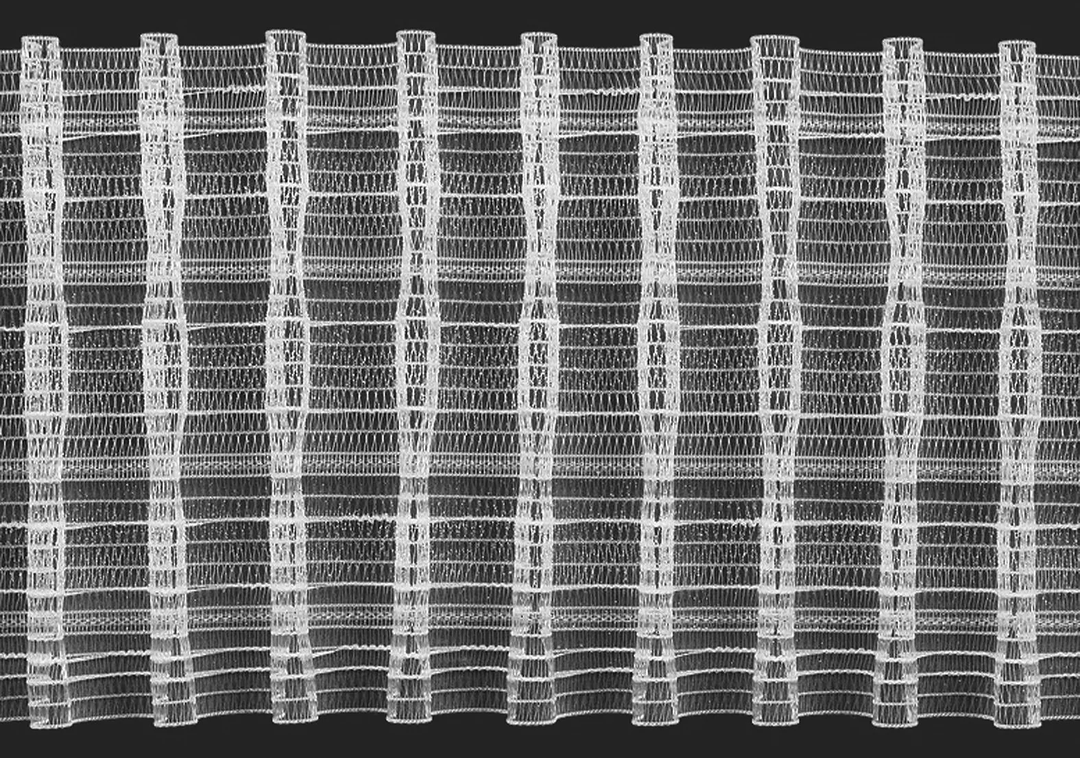 Taśma marszcząca tunelowa OŁÓWEK 1:2, szerokość 150 mm