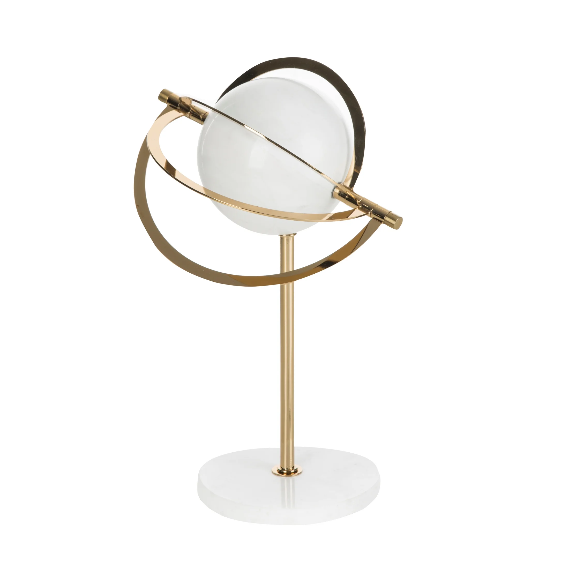 Nowoczesna figurka dekoracyjna na marmurkowej podstawie | eurofirany