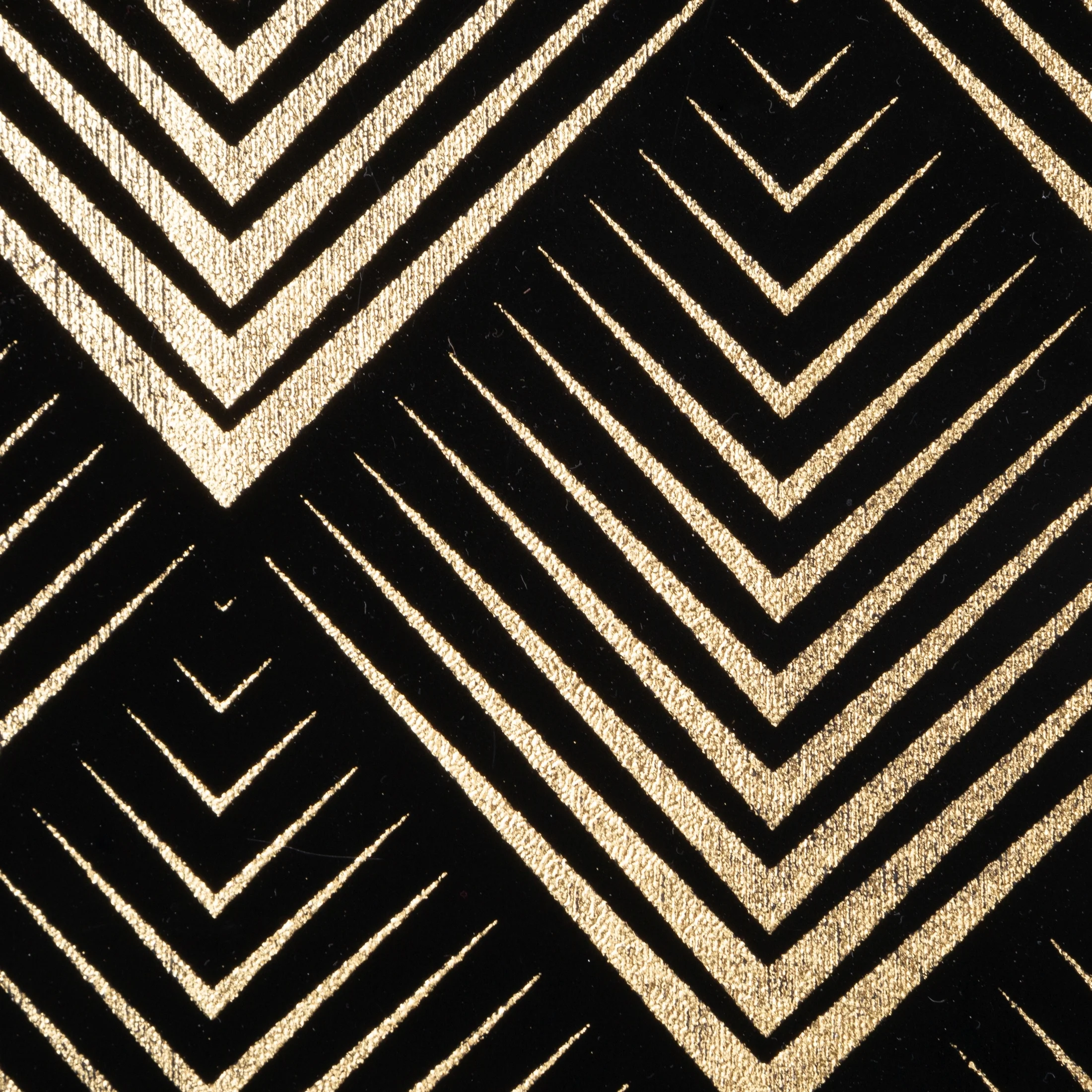 Obraz geometryczny czarny ze złotym błyszczącym nadrukiem w złotej ramie 53x53 cm VICTORIA 2 LIMITED COLLECTION