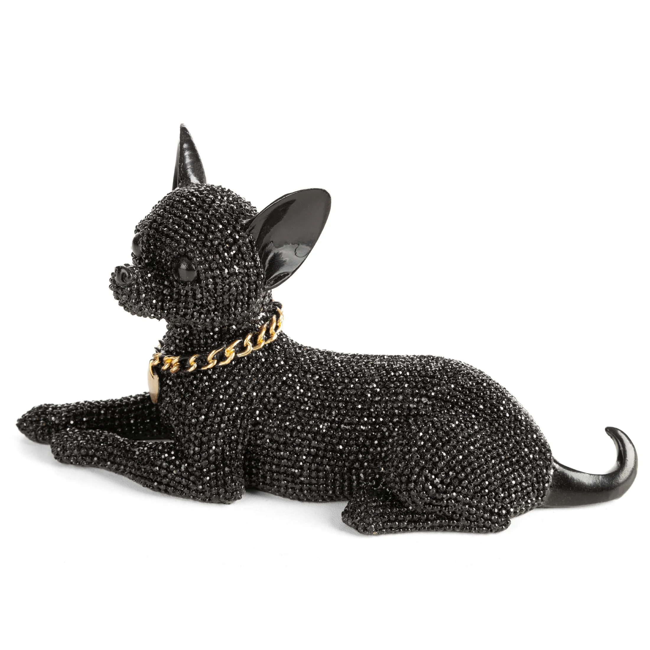 PIES - figurka dekoracyjna ELDO o drobnym strukturalnym wzorze | eurofirany