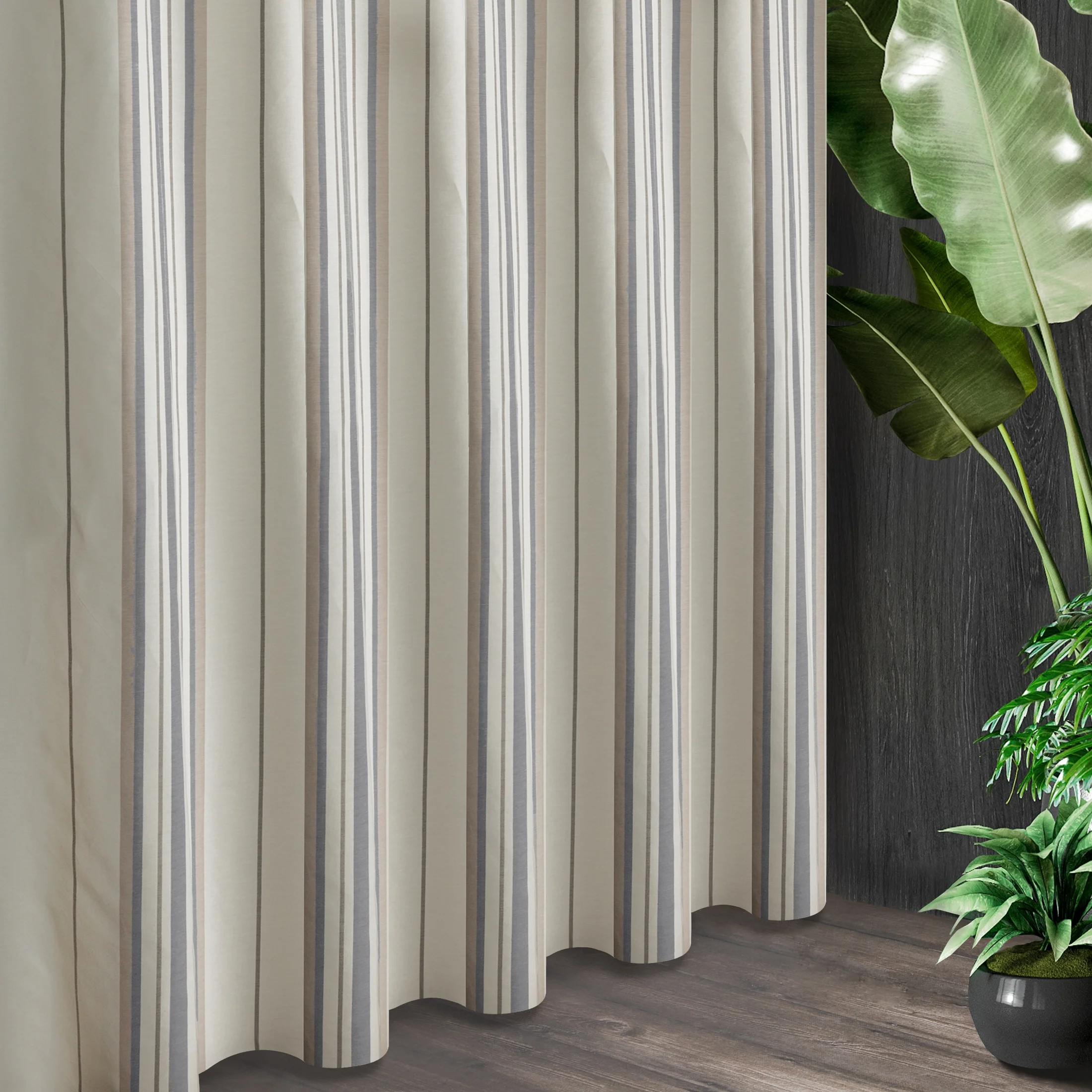 Tkanina zasłonowa miękka w dotyku w stylu Eko