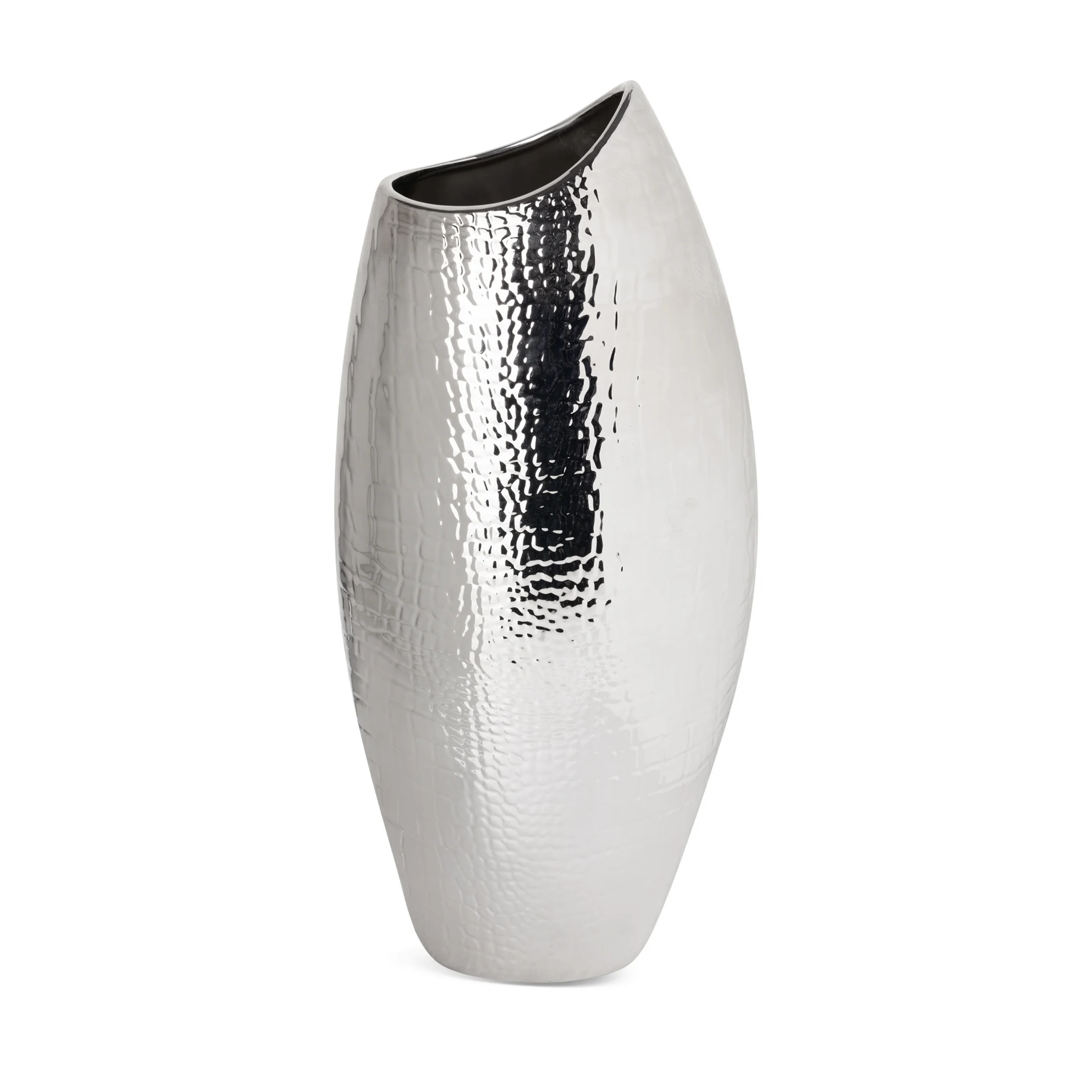 Wazon dekoracyjny ERNA z dolomitu srebrny | eurofirany