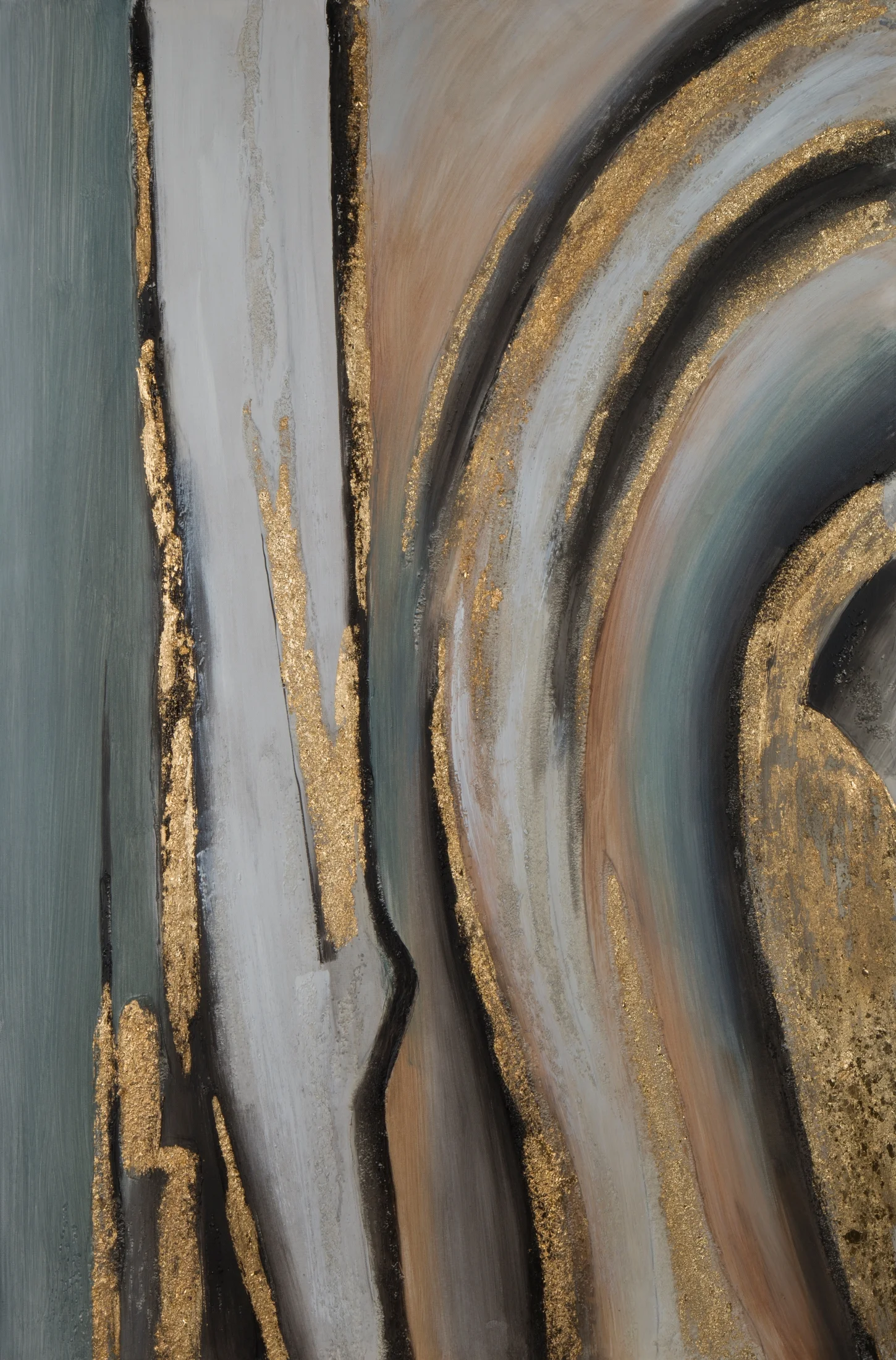 Obraz COLLAGE 4 abstrakcyjny, ręcznie malowany na płótnie | eurofirany