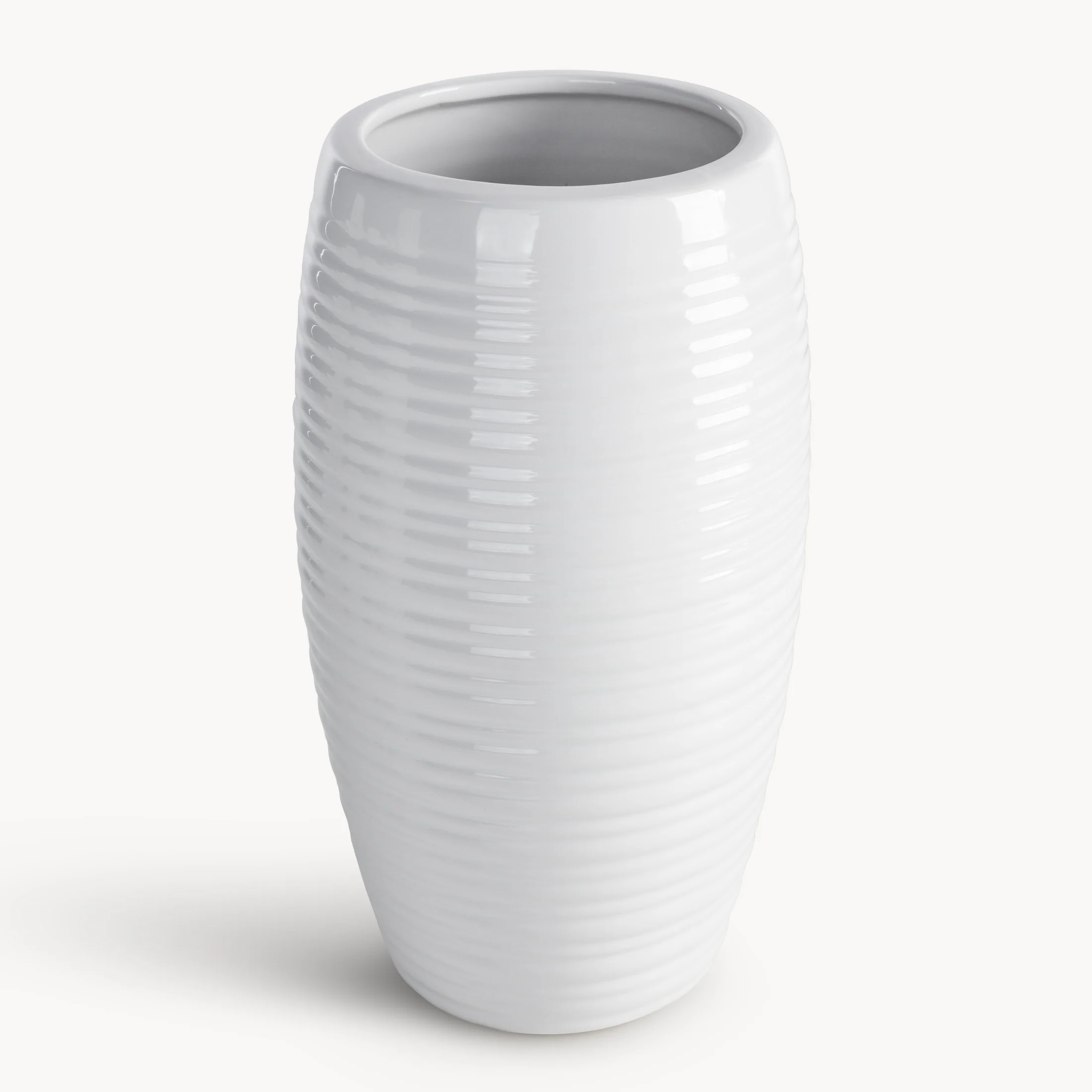 Wazon dekoracyjny ARIA w subtelne wytłaczane prążki | eurofirany