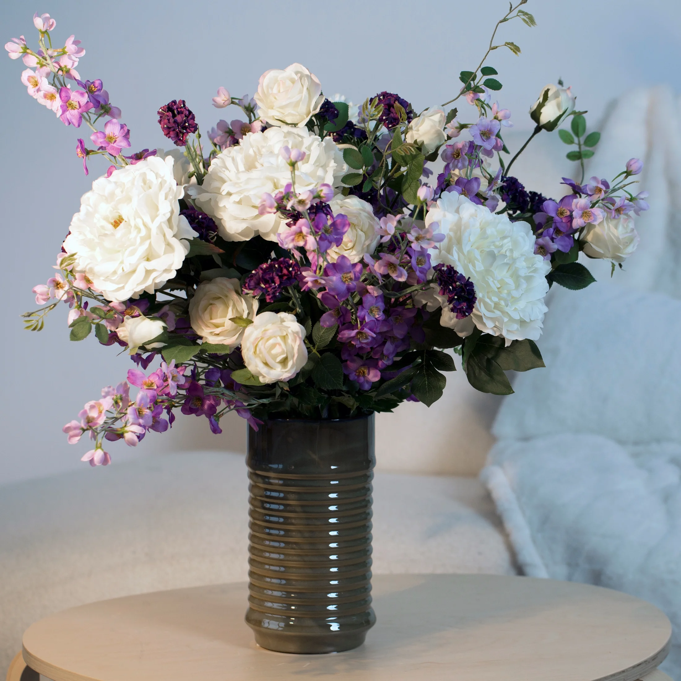 Kwiat sztuczny fioletowy 80 cm